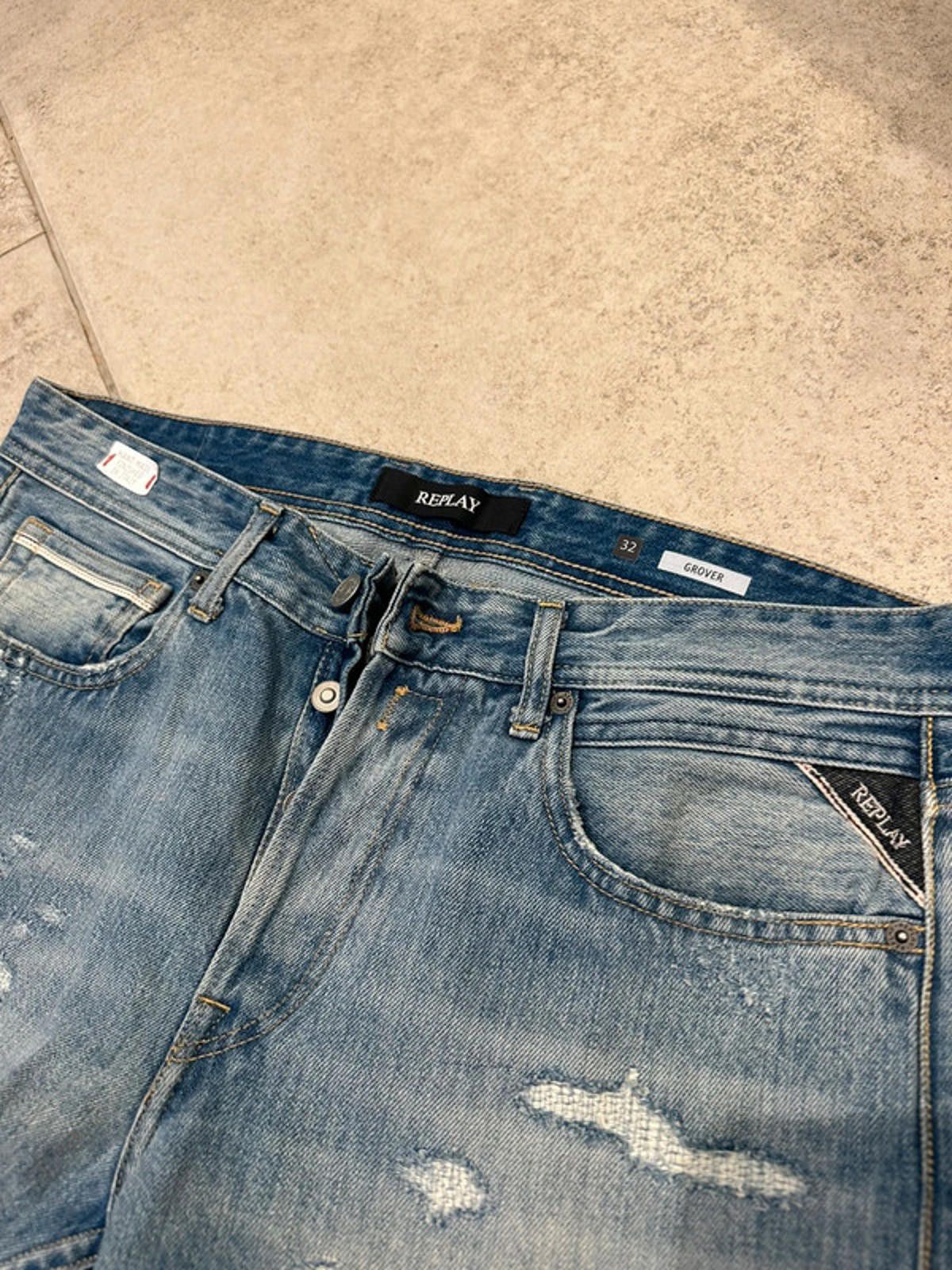 Replay Replay Distressed Grover Denim Size US 32 / EU 48 - 4 Thumbnail