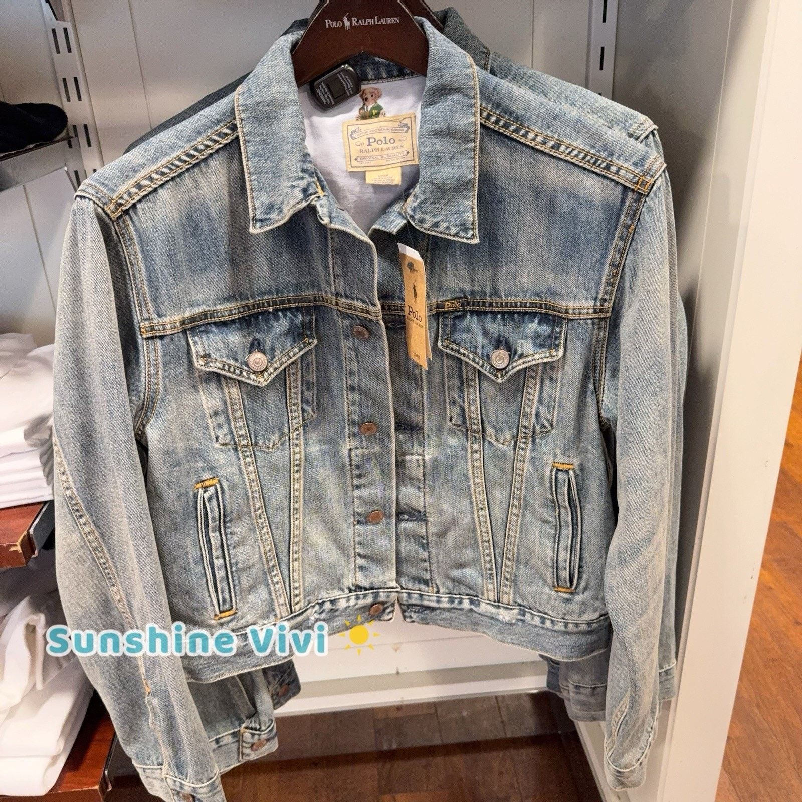 Ralph Lauren NWT POLO RALPH LAUREN Women's Polo Bear Denim Jean Jacket Size S / US 4 / IT 40 - 5 Thumbnail