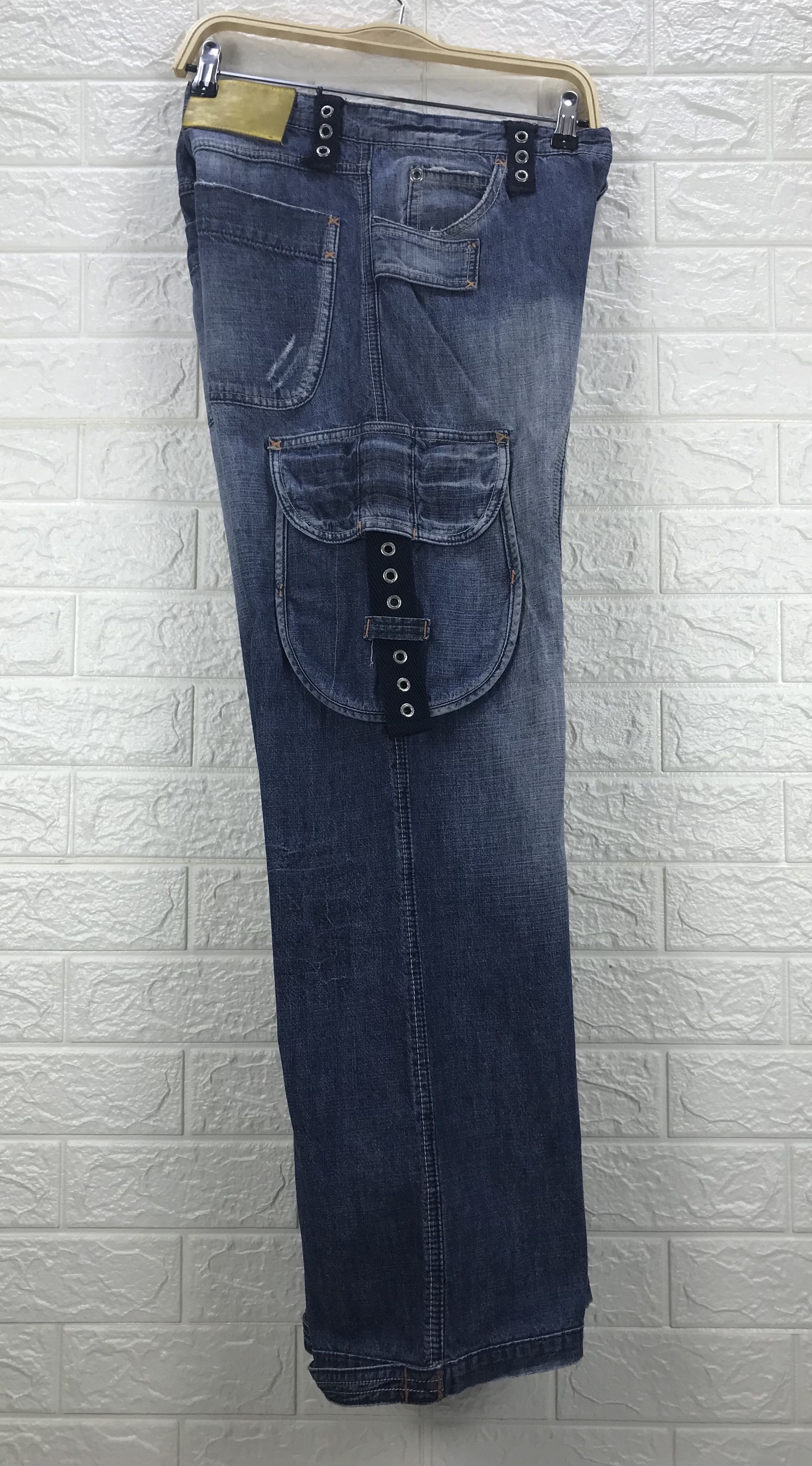 Japanese Brand Vintage Japanese Alcott Multi Pocket Cargo Baggy Jeans Size US 32 / EU 48 - 10 Thumbnail