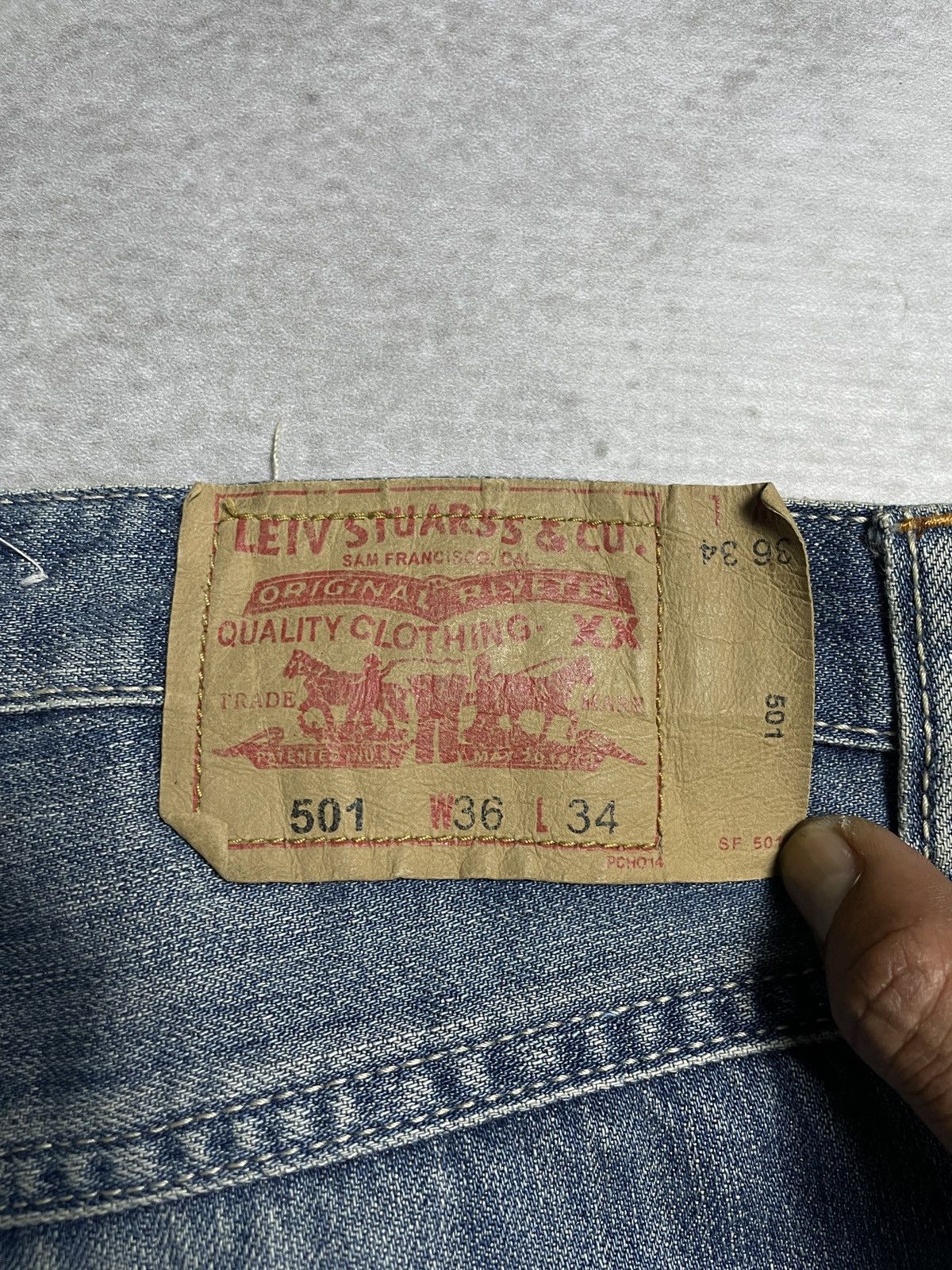 CLOT × Levi's Clot X Levi’s 501 Crash Patch Denim Pants Size US 36 / EU 52 - 24 Thumbnail