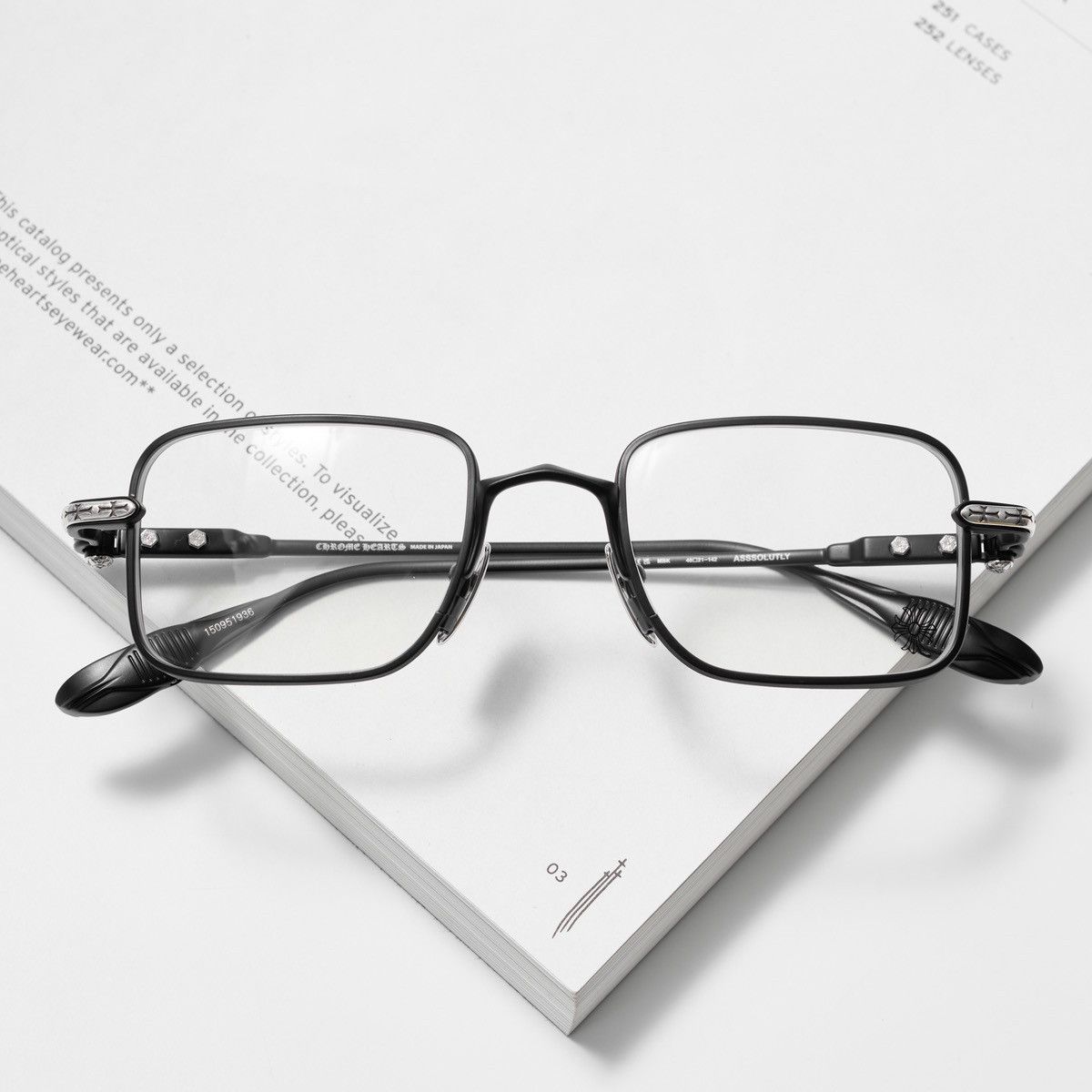 Chrome Hearts CHROME HEARTS ASSSOLUTLY MATTE BLACK GLASSES Size ONE SIZE - 6 Thumbnail
