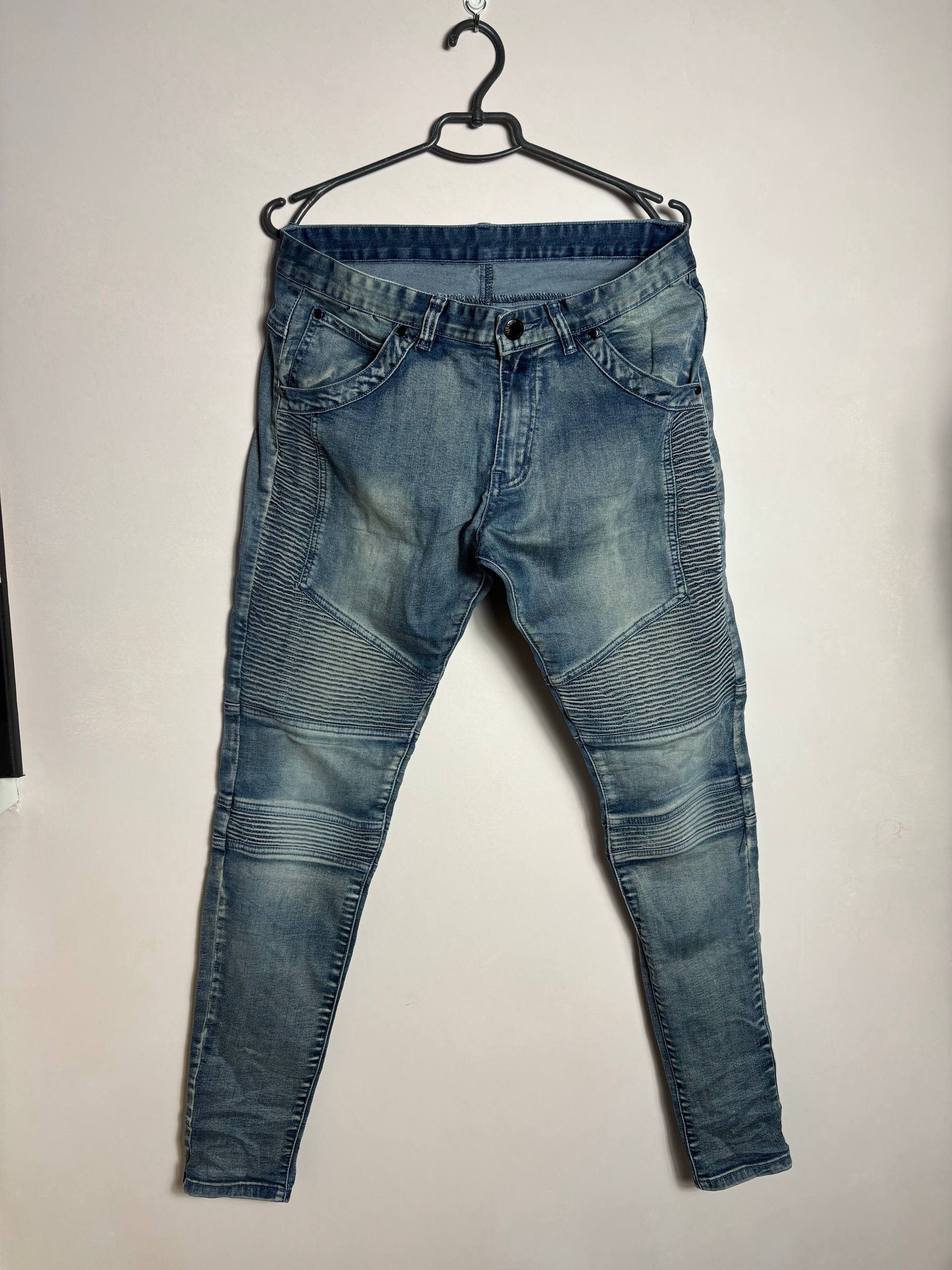 Represent Clo. Represent Clo Biker Destroyed Moto Jeans Denim Sz 32 Size US 32 / EU 48 - 1 Thumbnail