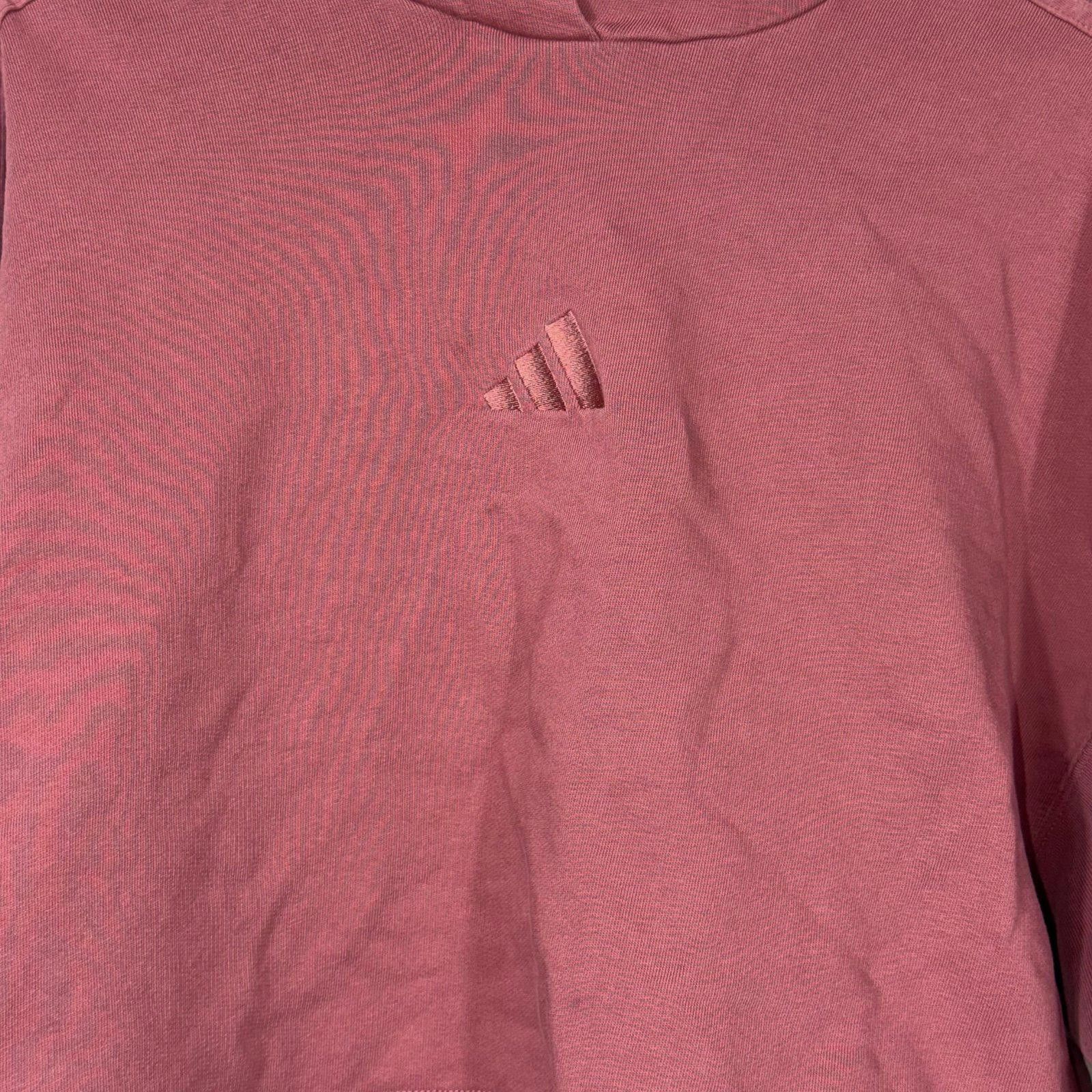 Adidas Adidas Women's XL Cropped Hoodie in Dusty Rose Size ONE SIZE - 2 Thumbnail