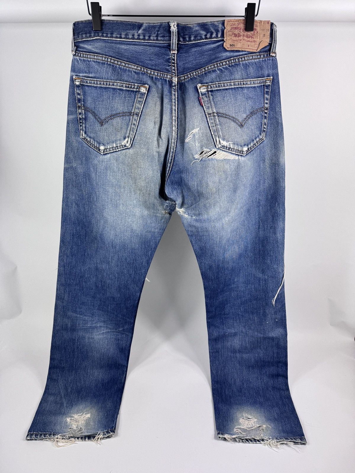 Levi's DISTRESSED VINTAGE DENIM JEANS Size US 36 / EU 52 - 2 Thumbnail