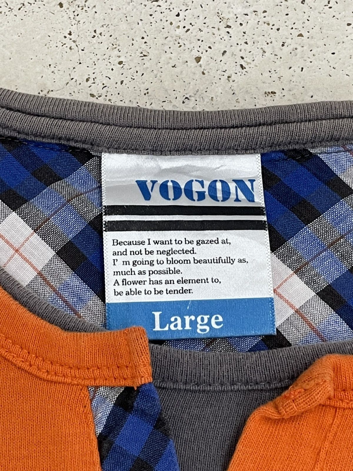 Japanese Brand Vogon Art Graffiti Painting Tartan Plain Collar V Layered Size US M / EU 48-50 / 2 - 11 Thumbnail