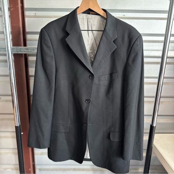 Designer Giorgio Zillioni Elegant Charcoal Men's Suit Jacket Sz 40R Size 40R - 1 Thumbnail