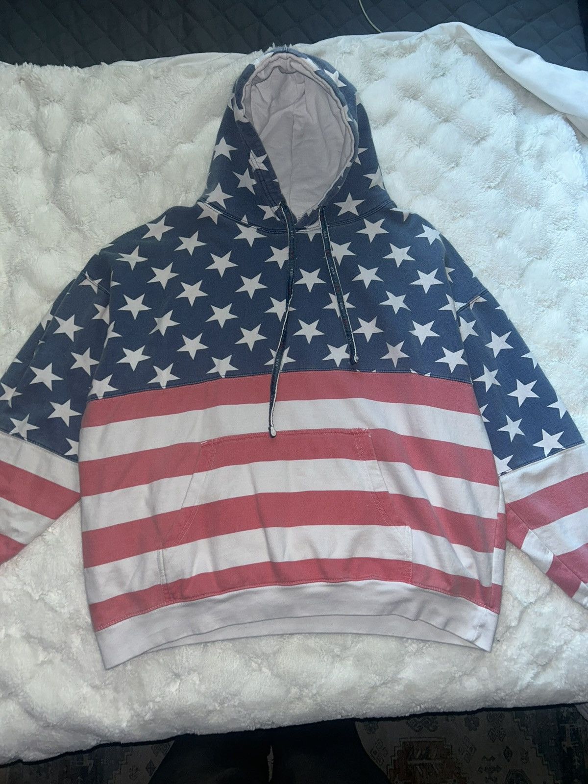 Vintage Vintage America Flag hoodie Size US XL / EU 56 / 4 - 3 Thumbnail