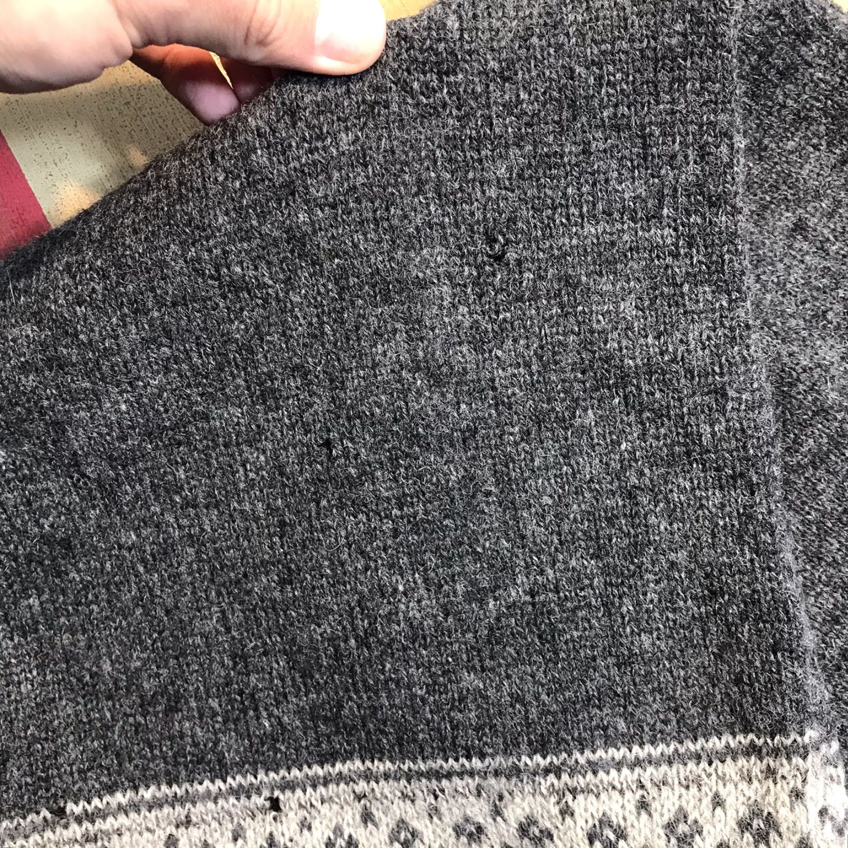 Vintage Woolrich Scarf Shetland Wool Gray Women Wool Rich Scarf Bohemian Classic Preppy American Size ONE SIZE - 4 Thumbnail