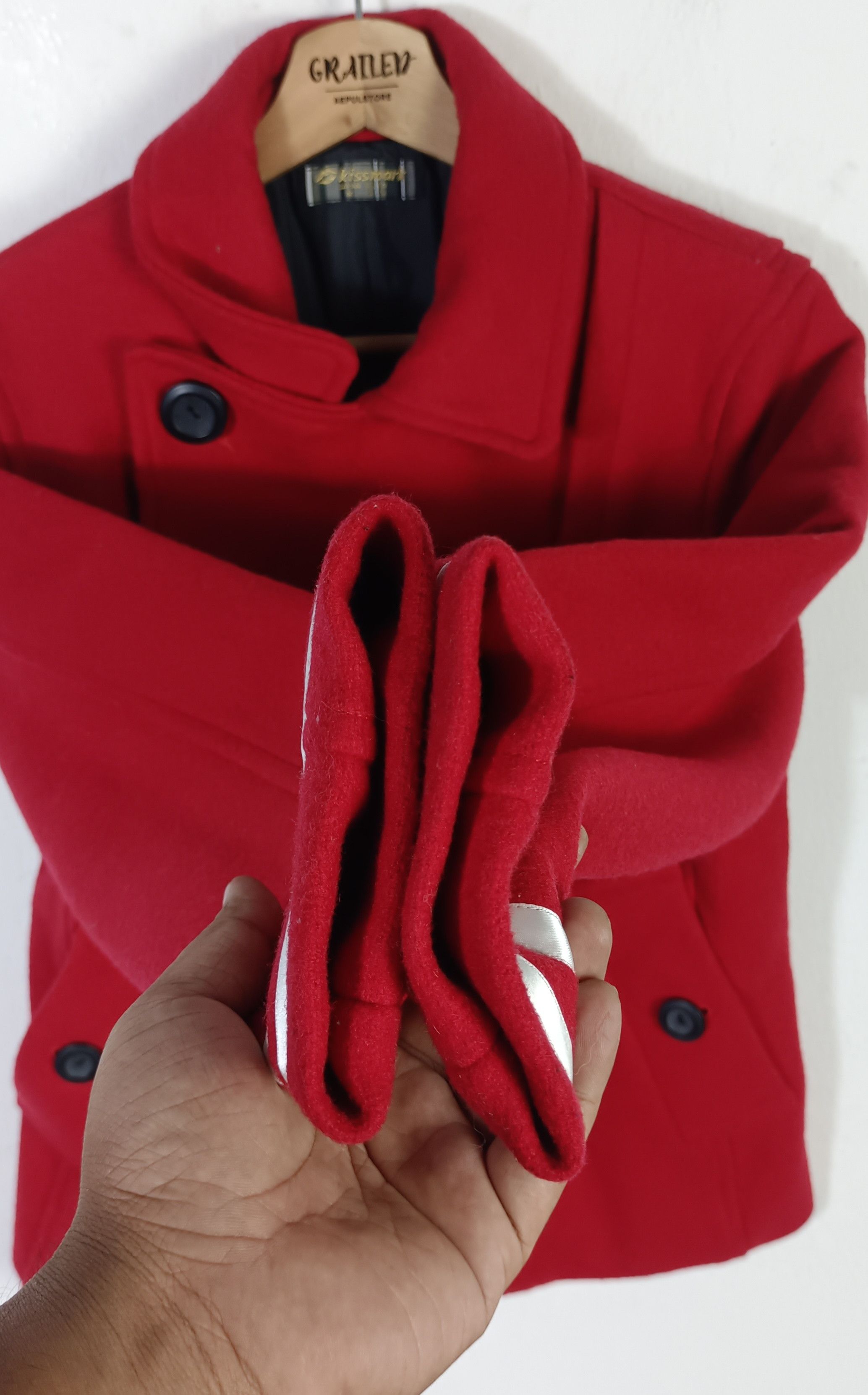 🇯🇵Biker Jacket Wool Double Breast Kiismark Japan