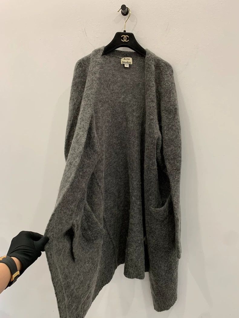 Acne Studios Acne Studios Dark grey wool and mohair cardigan Size XS / US 0-2 / IT 36-38 - 3 Thumbnail