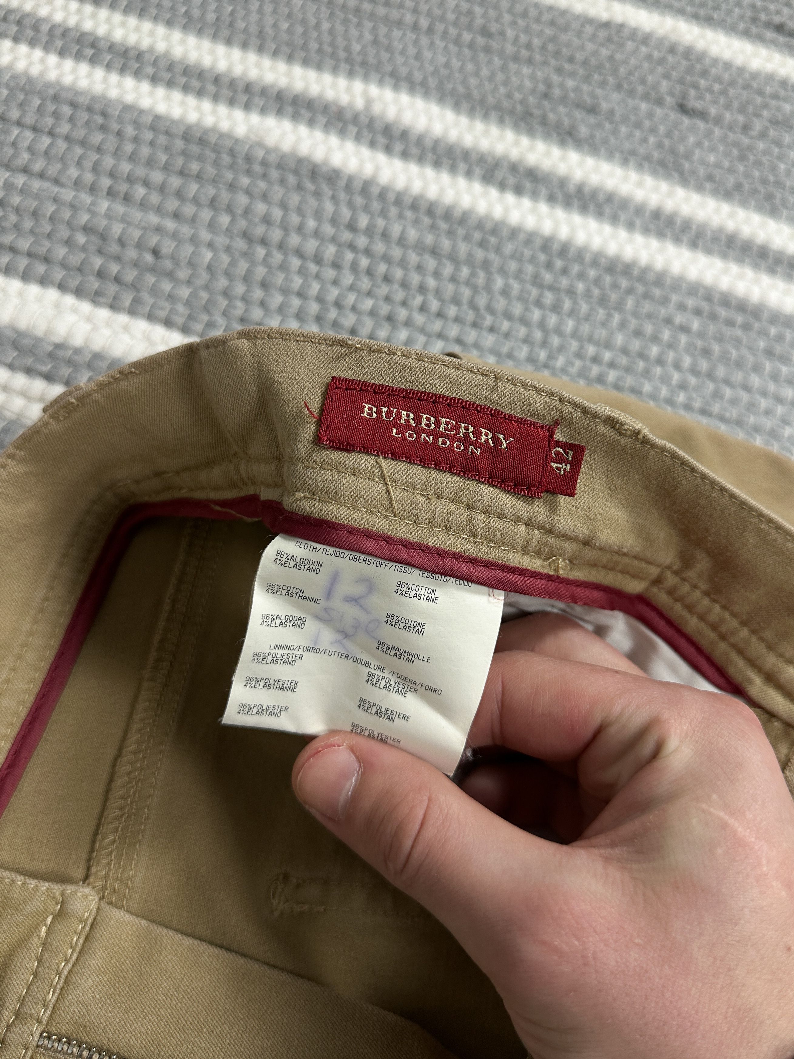 Burberry Burberry Beige Chino Pants Trousers Size 28" / US 6 / IT 42 - 8 Thumbnail