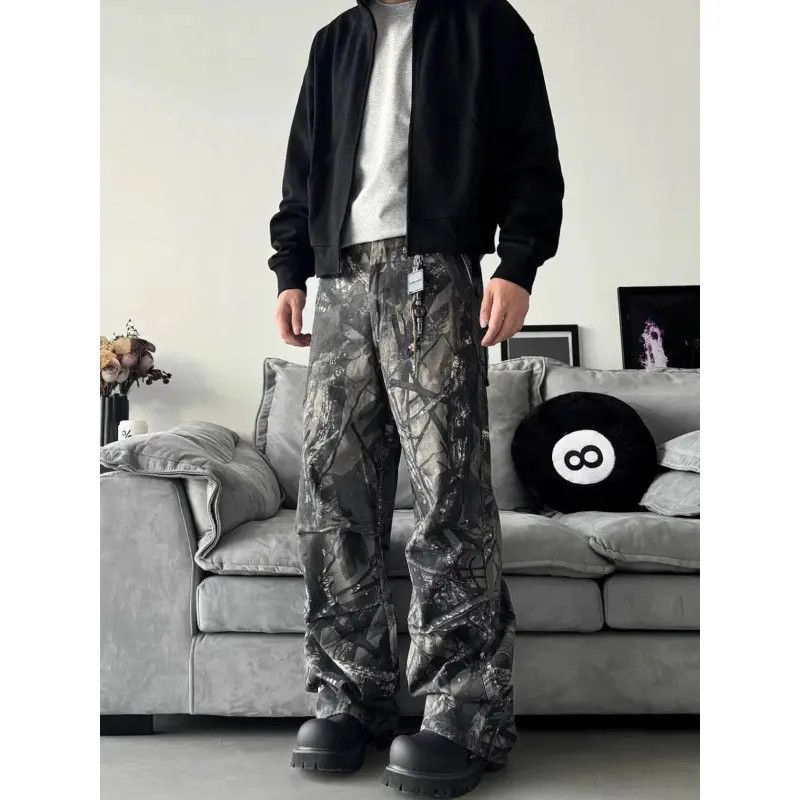 Japanese Brand Retro loose high street camouflage jeans Size US 30 / EU 46 - 2 Thumbnail