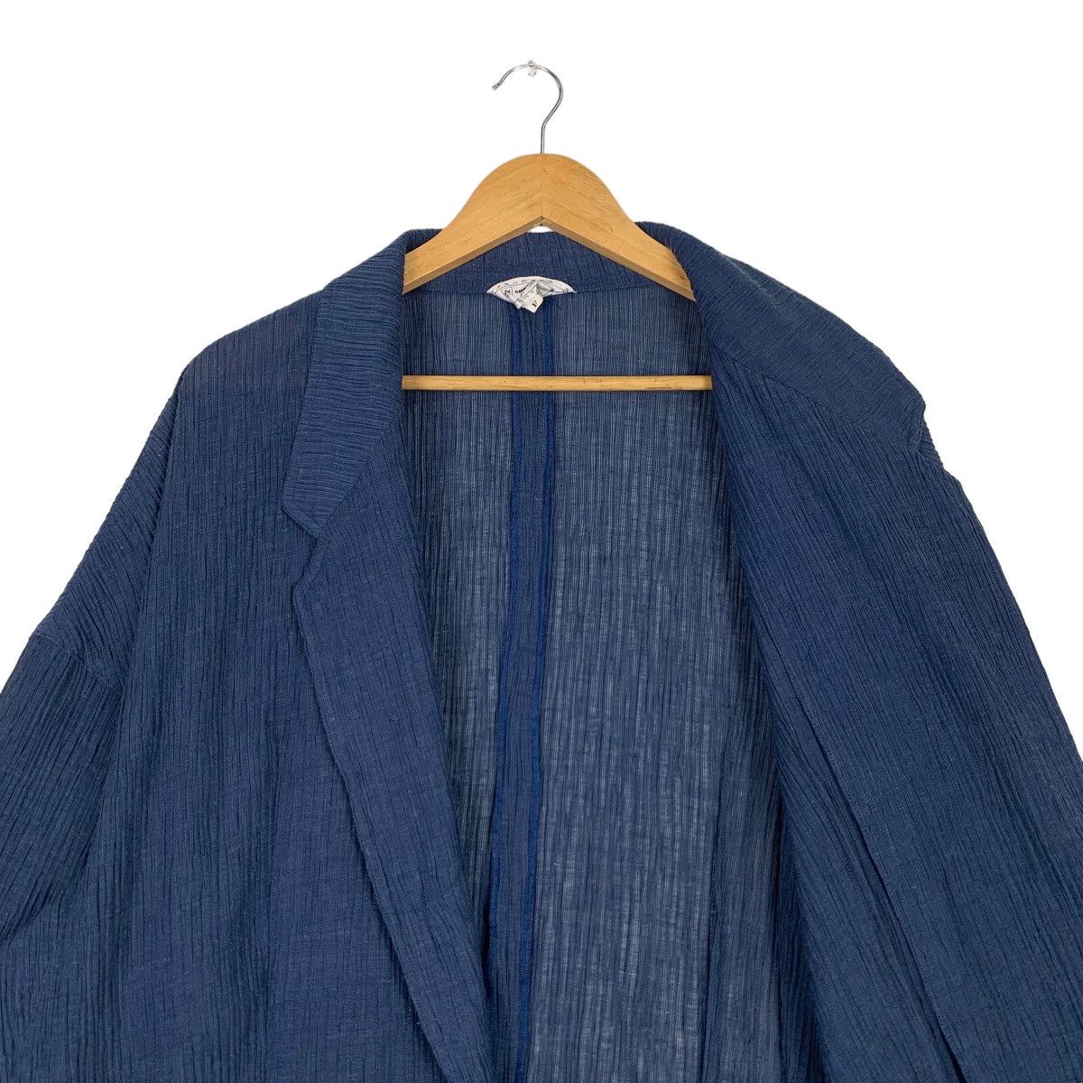Japanese Brand SONIA GILLES Pleated Single Button Jacket #1094-C50 Size XL / US 12-14 / IT 48-50 - 10 Thumbnail