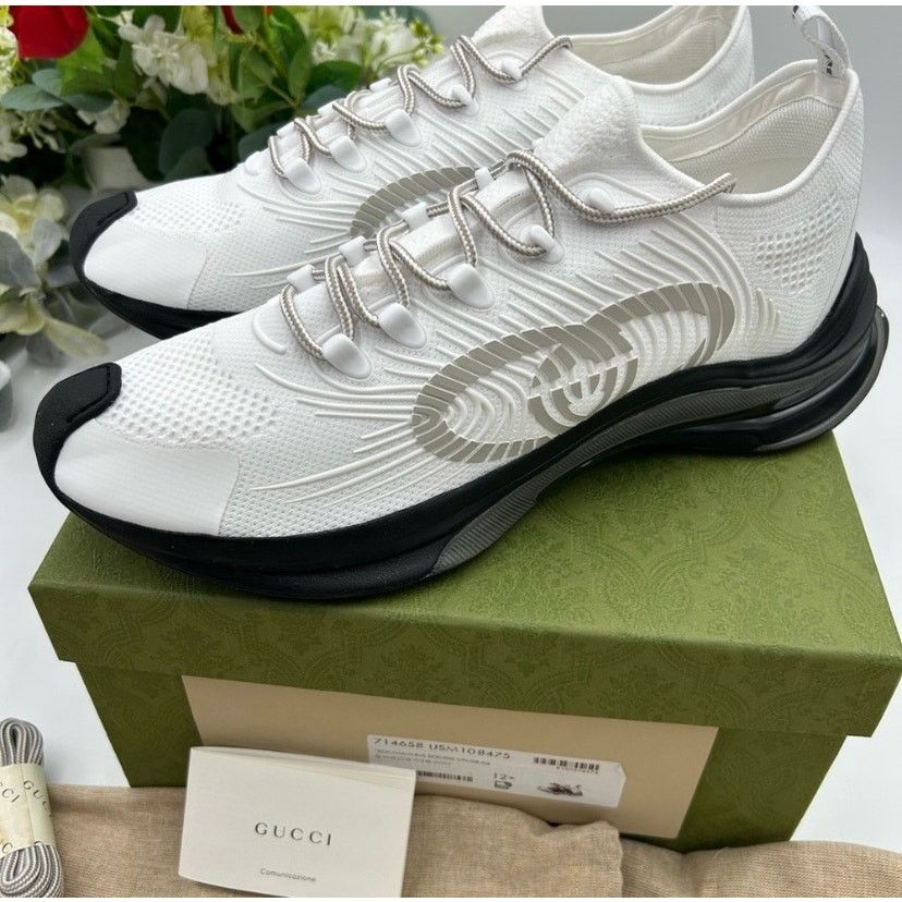 Gucci Gucci interlocking G run trainer size 12.5 made in Italy Size US 13 / EU 46 - 2 Thumbnail