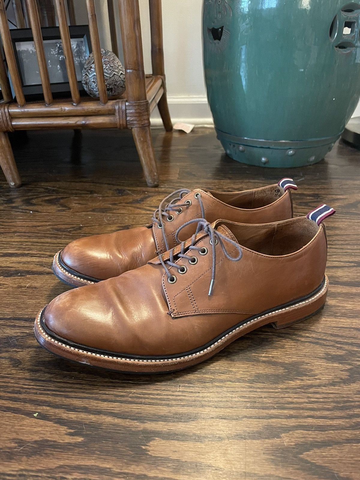 J.Crew Jcrew Italian oar stripe derby shoe Grailed