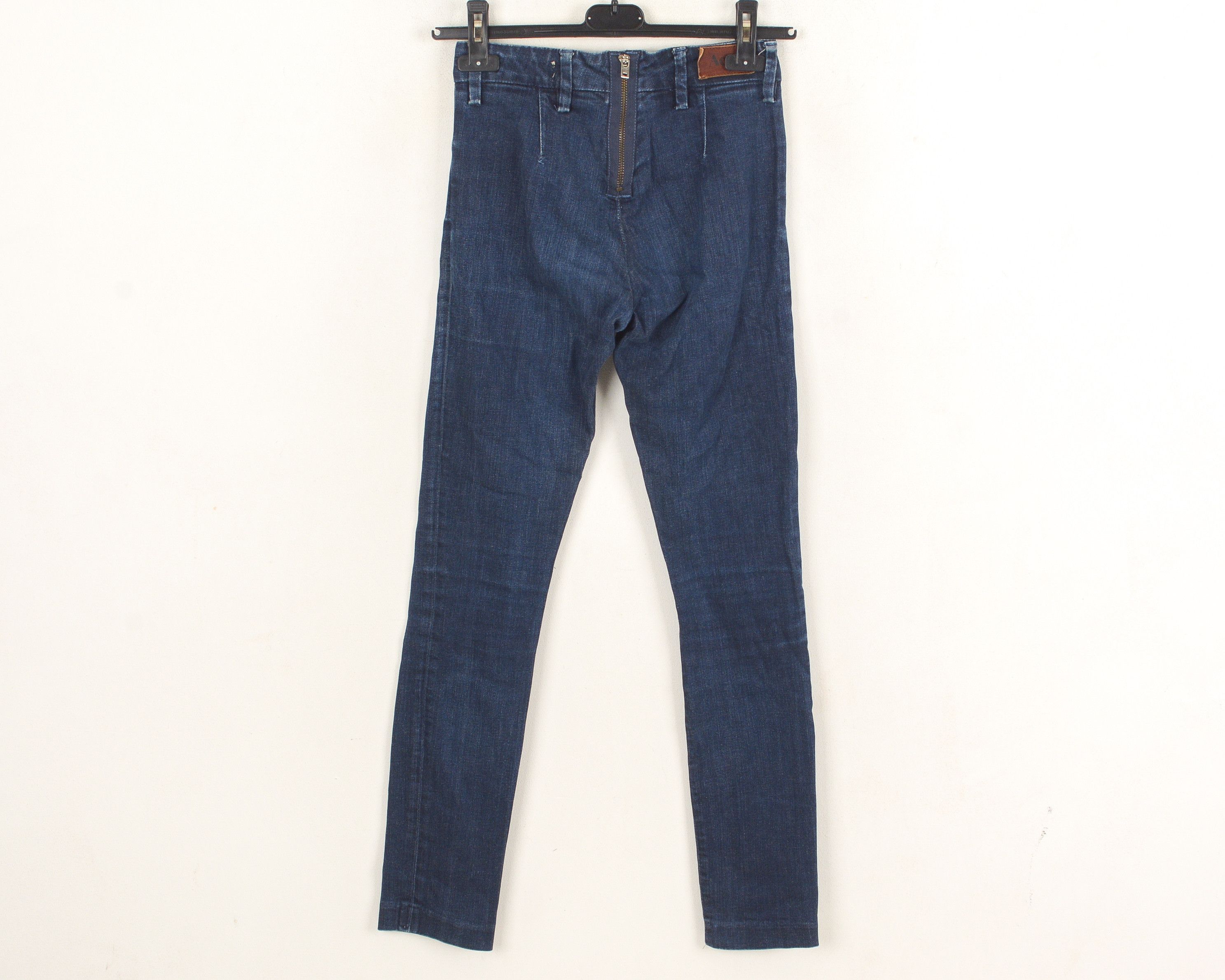 Acne Studios Skin Rinse Jeans Women High Rise Denim W25L32 Raw Slim Size 25" / US 0 / IT 36 - 3 Thumbnail