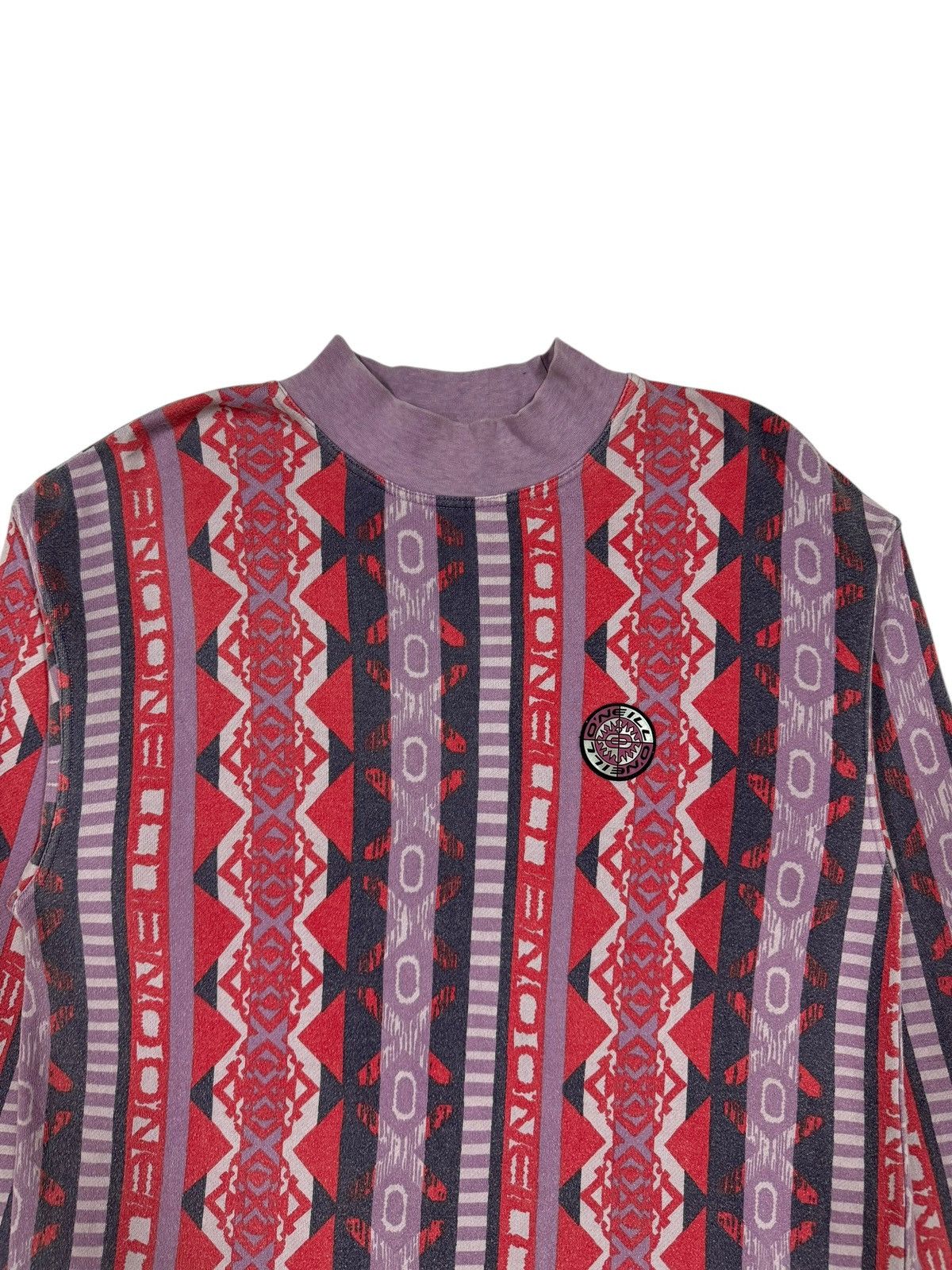 O'Neill × Vintage Vtg🔥90’s Oneill Retro Patterned Western Highneck Pullover Size US M / EU 48-50 / 2 - 3 Thumbnail