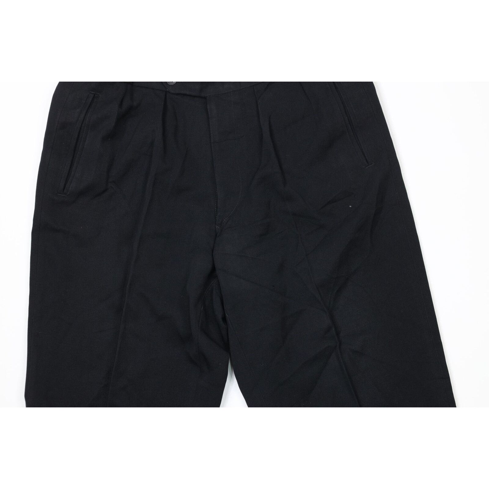 Vintage Vintage 40s Streetwear Thrashed Button Fly Pleated Pants Size US 34 / EU 50 - 3 Thumbnail