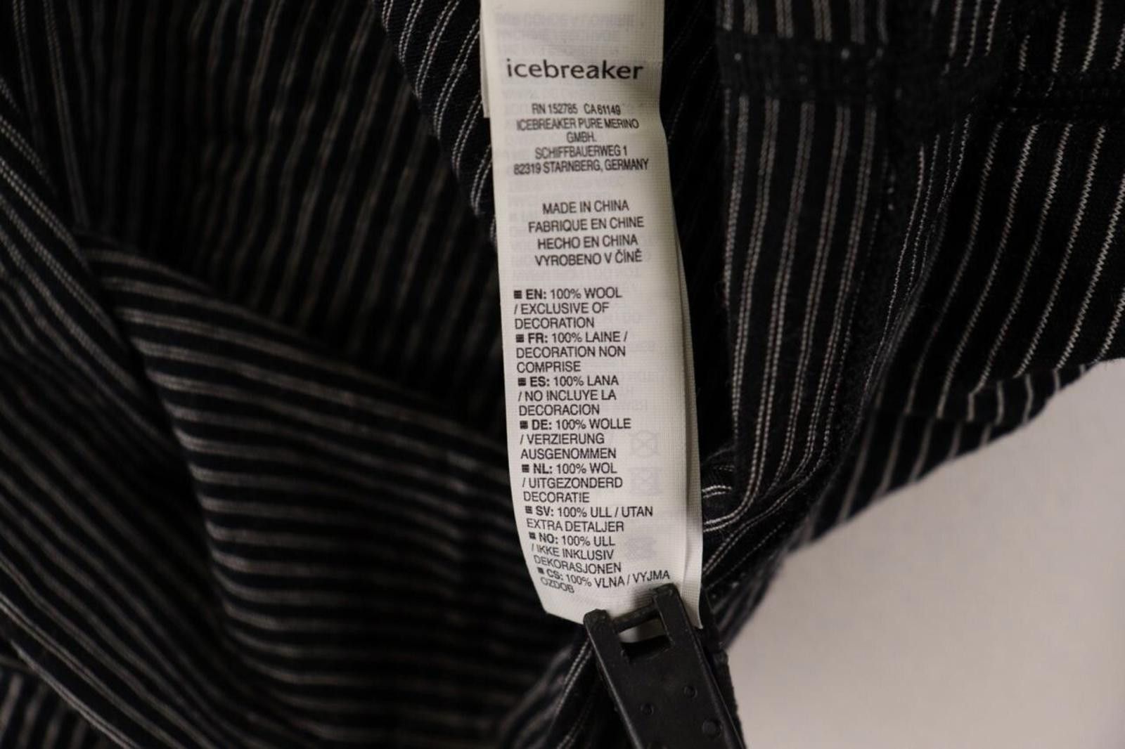 Icebreaker Icebreaker Merino 200 Black Stripe BaseLayer Size XL Size XL / US 12-14 / IT 48-50 - 12 Thumbnail
