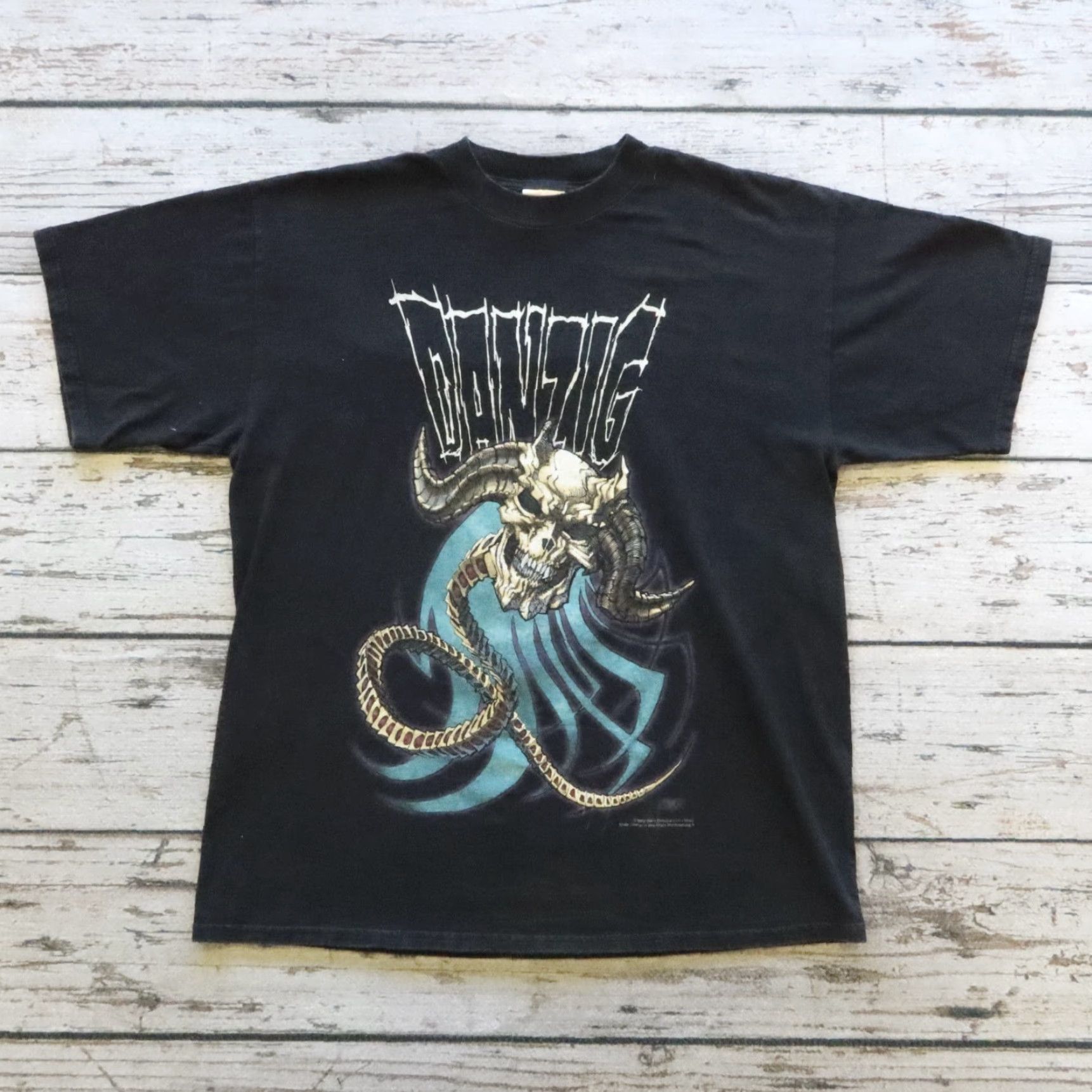 Vintage VINTAGE Danzig Heavy Metal Band Tee T-Shirt XL Mens Black Size US XL / EU 56 / 4 - 2 Thumbnail