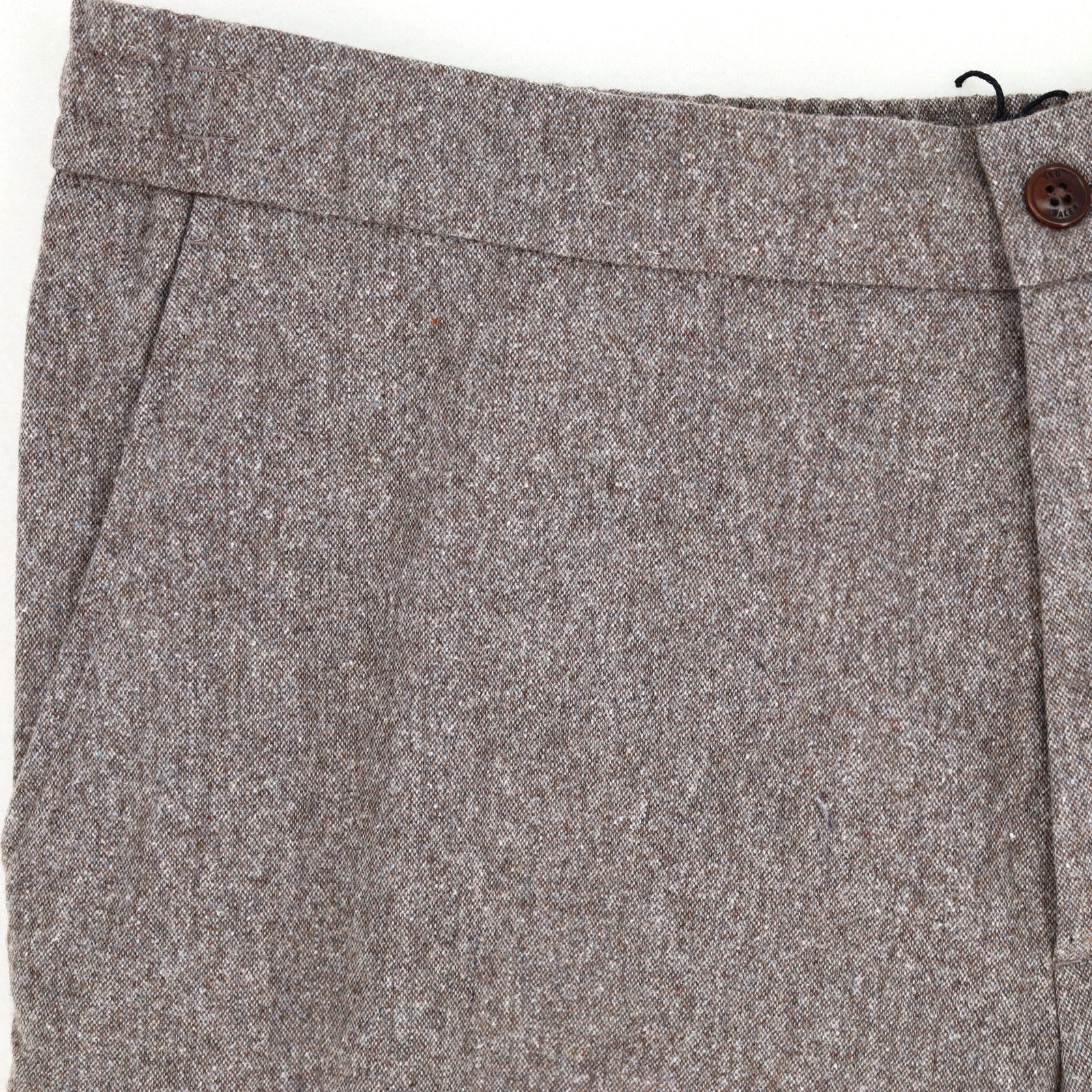 Ted Baker Ted Baker Men's Tan Wool Shuttle Leyden Fit Trousers 36R Size US 36 / EU 52 - 4 Thumbnail