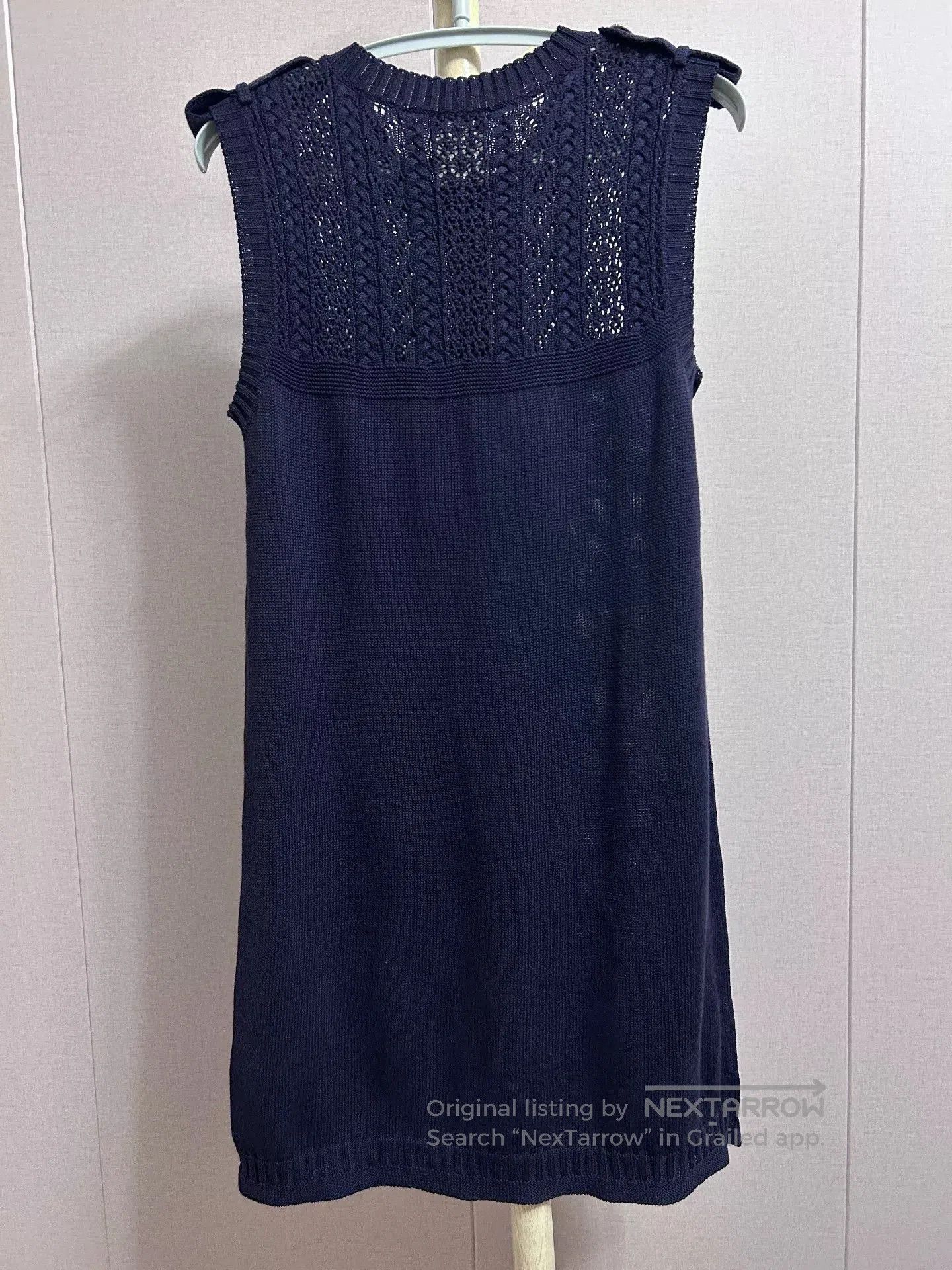 Chanel Chanel Knitted Dress in Deep Blue. Size XS / US 0-2 / IT 36-38 - 2 Thumbnail