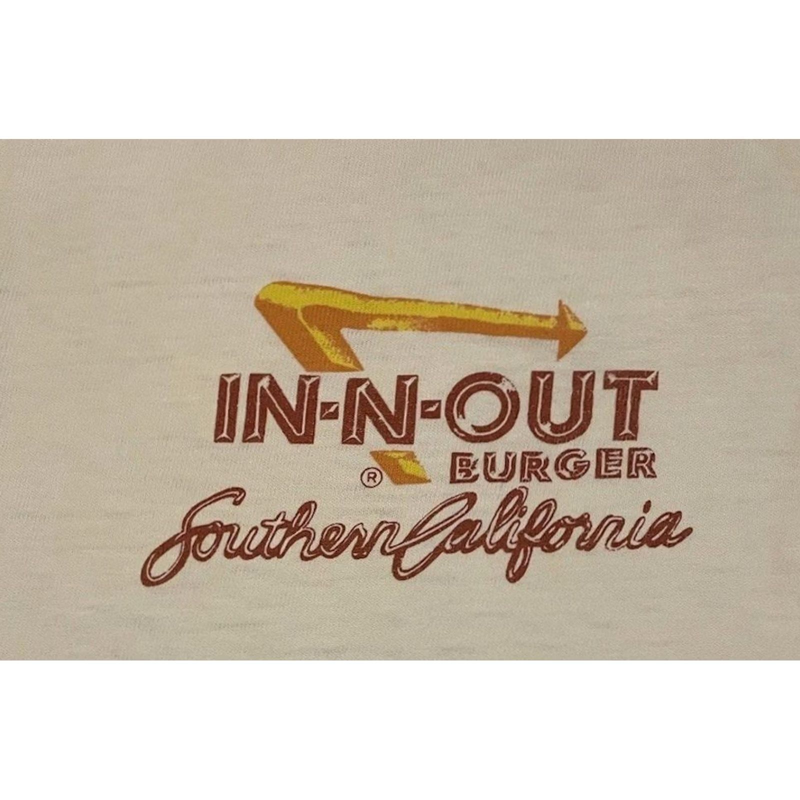 Vintage VINTAGE In N Out Burger Faded Shirt S White Modern 90s 80s Fast Food Surf Grunge USA Mens Shirt Size US S / EU 44-46 / 1 - 4 Thumbnail