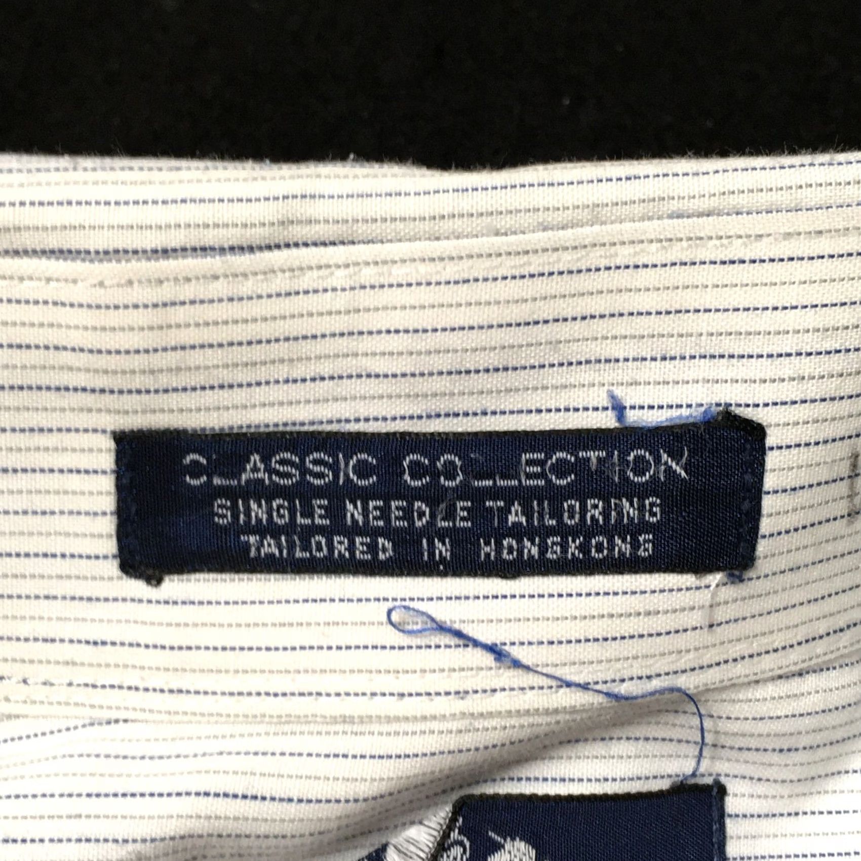 Stafford Stafford Classic Shirt Blue Mens 15 SLIM pin stripe Button Dress Shirt Size US M / EU 48-50 / 2 - 7 Thumbnail