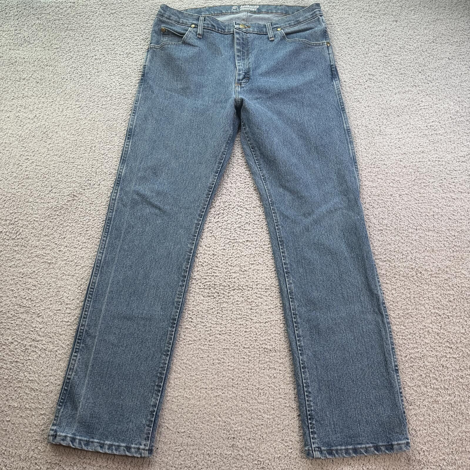 Wrangler Y2K Wrangler 47MWZ Advanced Comfort Jeans 36x30 Straight Size US 36 / EU 52 - 1 Thumbnail
