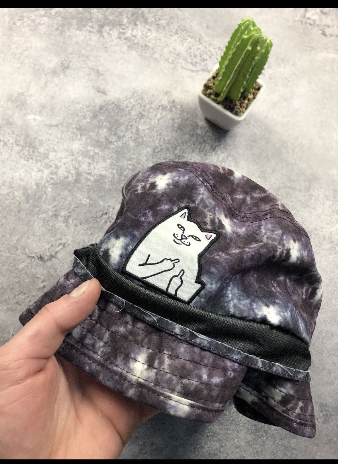 RIPNDIP RIPNDIP Streetwear Panama Hat Cap Tie Die Style Mini Cat Log Size ONE SIZE - 4 Thumbnail