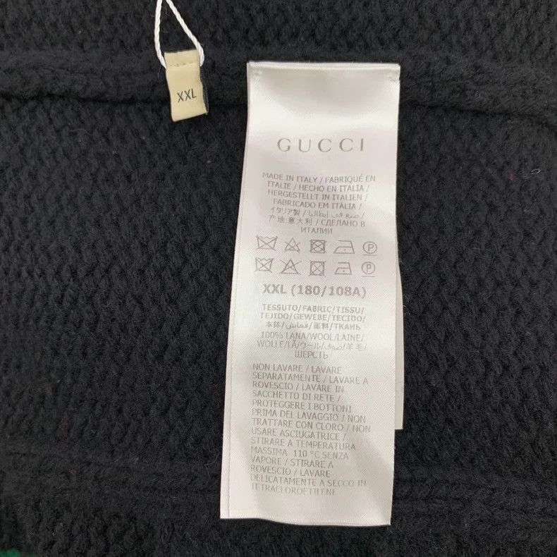 Gucci GucciBlack striped wool single-breasted long-sleeved knitte Size US XXL / EU 58 / 5 - 8 Thumbnail