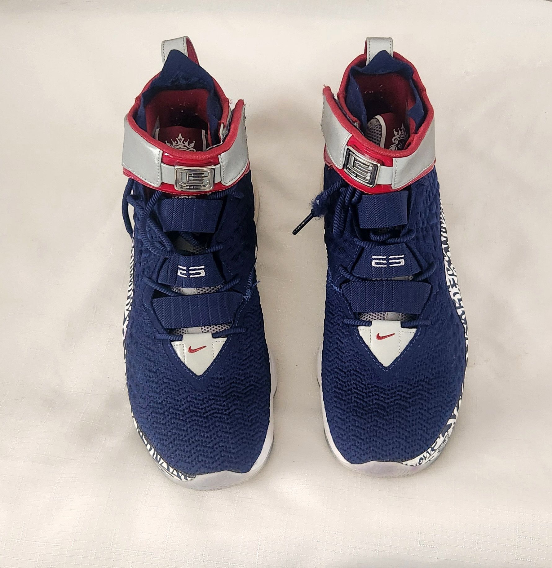 Nike Nike LeBron 17 EP LeBron 4 Cold Blue Graffiti CT6052-400 14 Size US 14 / EU 47 - 5 Thumbnail