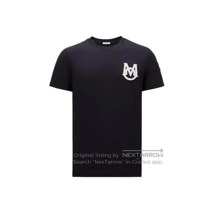 Moncler Moncler FW24 Logo Print Crew Neck T. Size US L / EU 52-54 / 3 - 1 Thumbnail