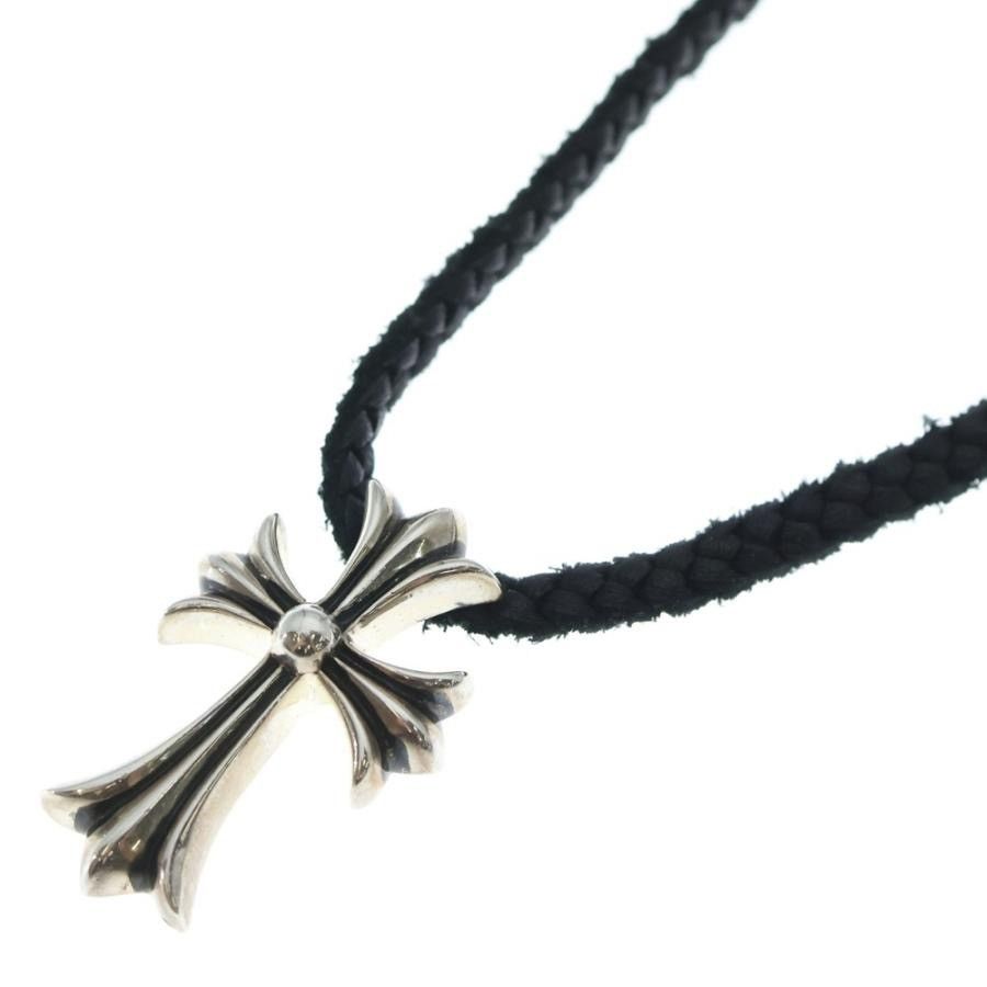 Chrome Hearts Chrome Hearts CH Cross Leather Braid PENDANT Necklace Size ONE SIZE - 1 Thumbnail