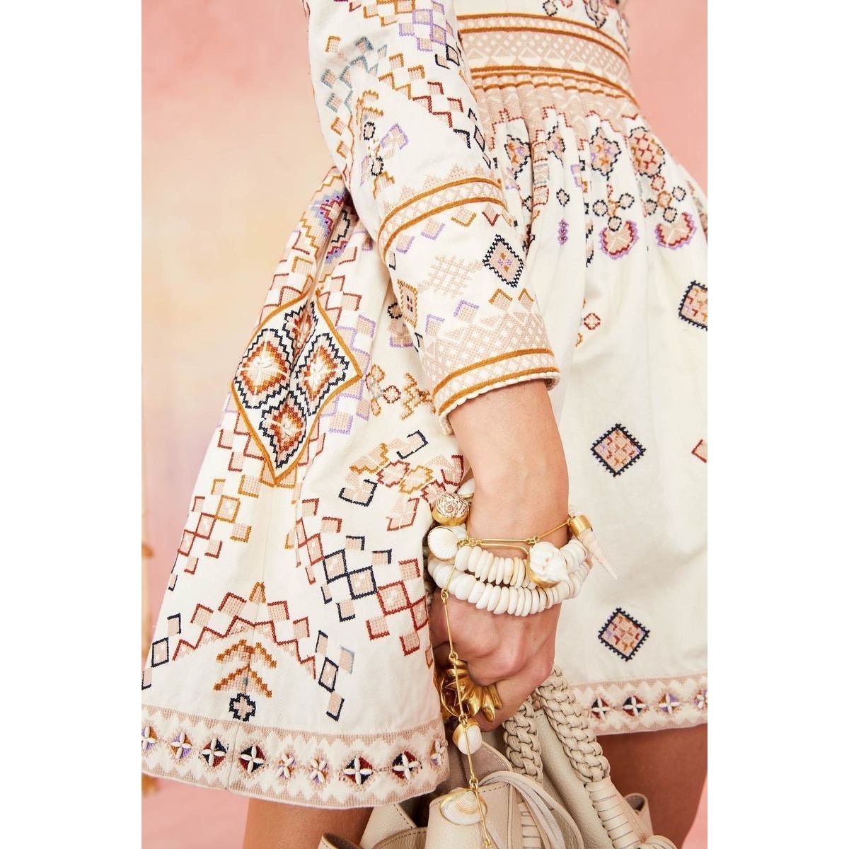 Ulla Johnson Ulla Johnson Adilah Beaded Embroidered Mini Dress size 0 Size XS / US 0-2 / IT 36-38 - 15 Thumbnail