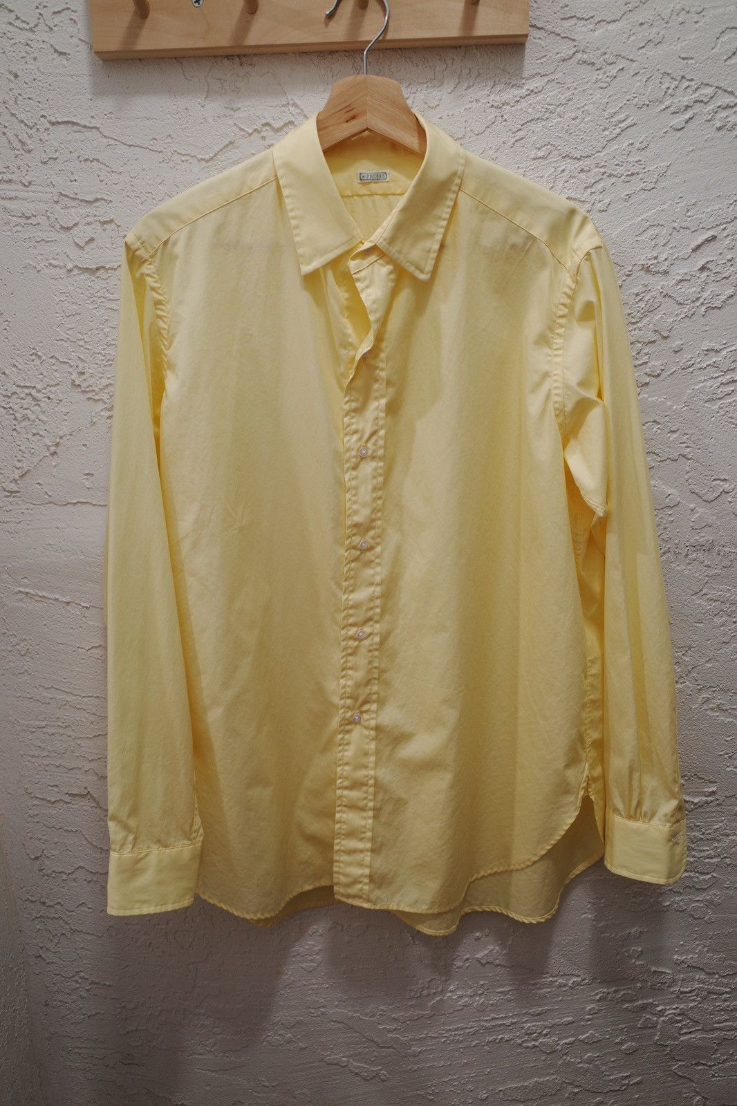 A.PRESSE Yellow 24ss regular collar shirt size 1 | Grailed