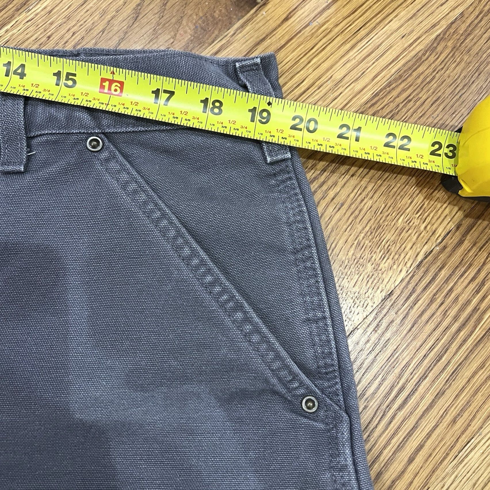 Carhartt VINTAGE Carhartt Pants Carpenter 5-Pocket Denim Workwear Gray 40x30 Men's Regular 40 Inseam Double Knee USA 90s Grunge Carhartt B136 GVL Size US 40 / EU 56 - 6 Thumbnail