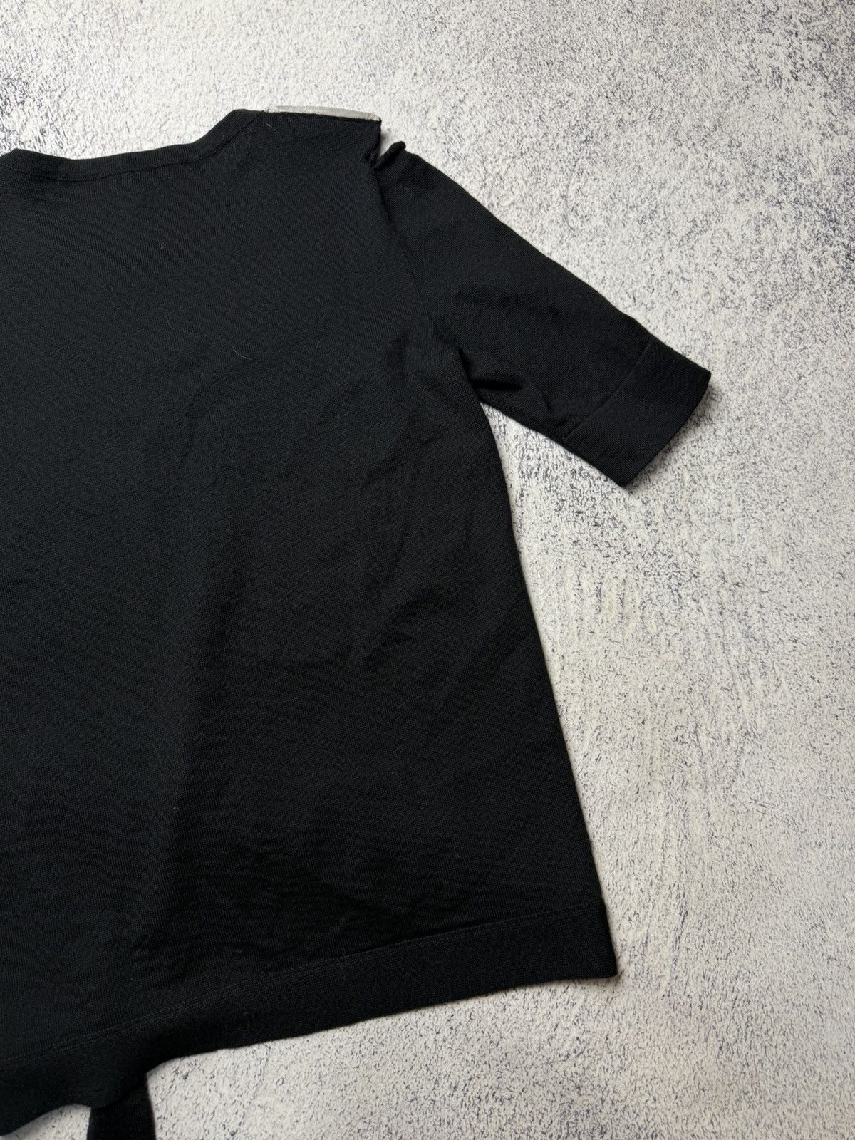 Miu Miu Miu Miu Black Knit Top – Made in Italy Size M / US 6-8 / IT 42-44 - 15 Thumbnail
