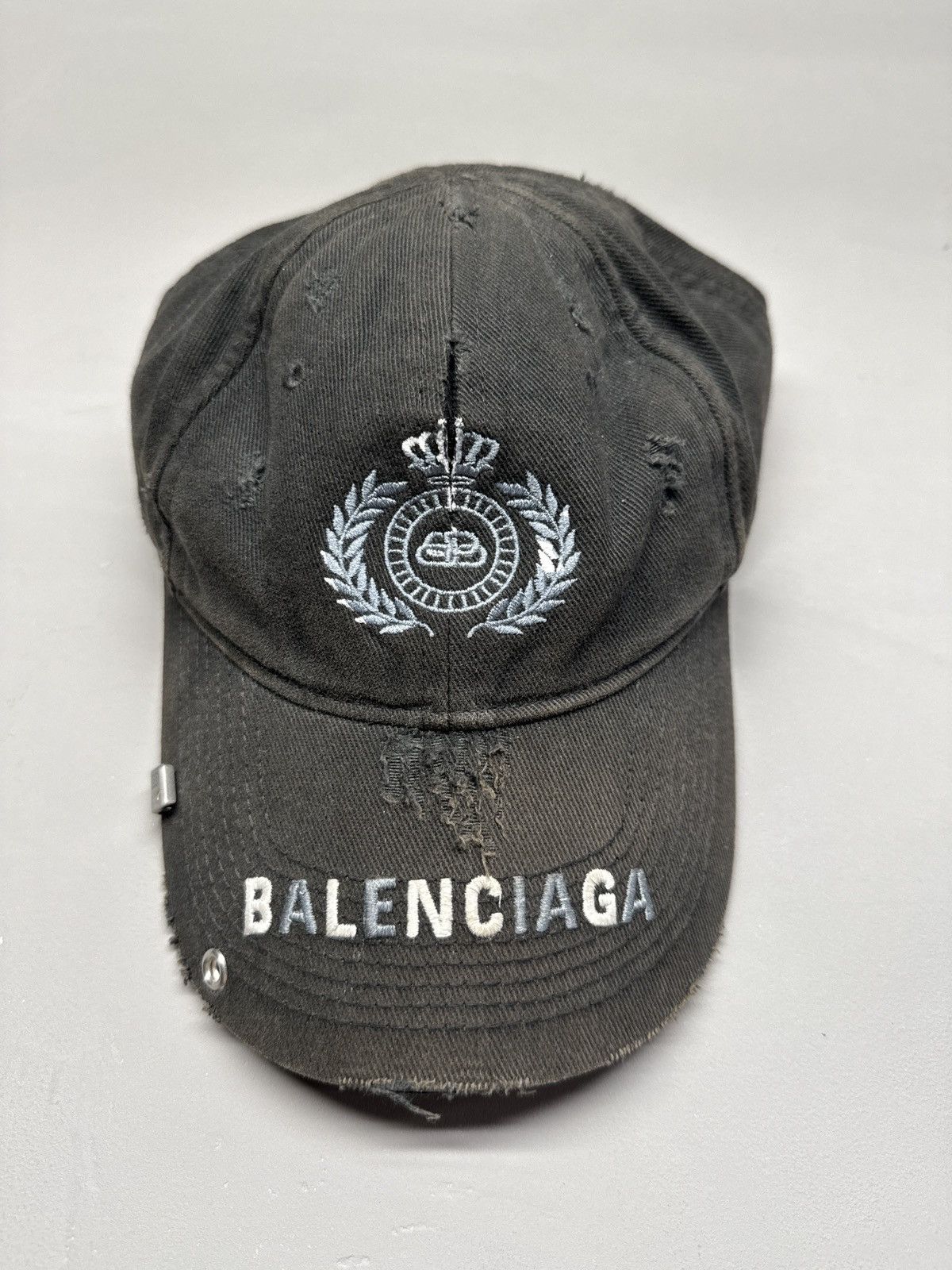 Balenciaga Black Balenciaga 2030 BB Destroyed Cap Size L Size ONE SIZE - 1 Thumbnail