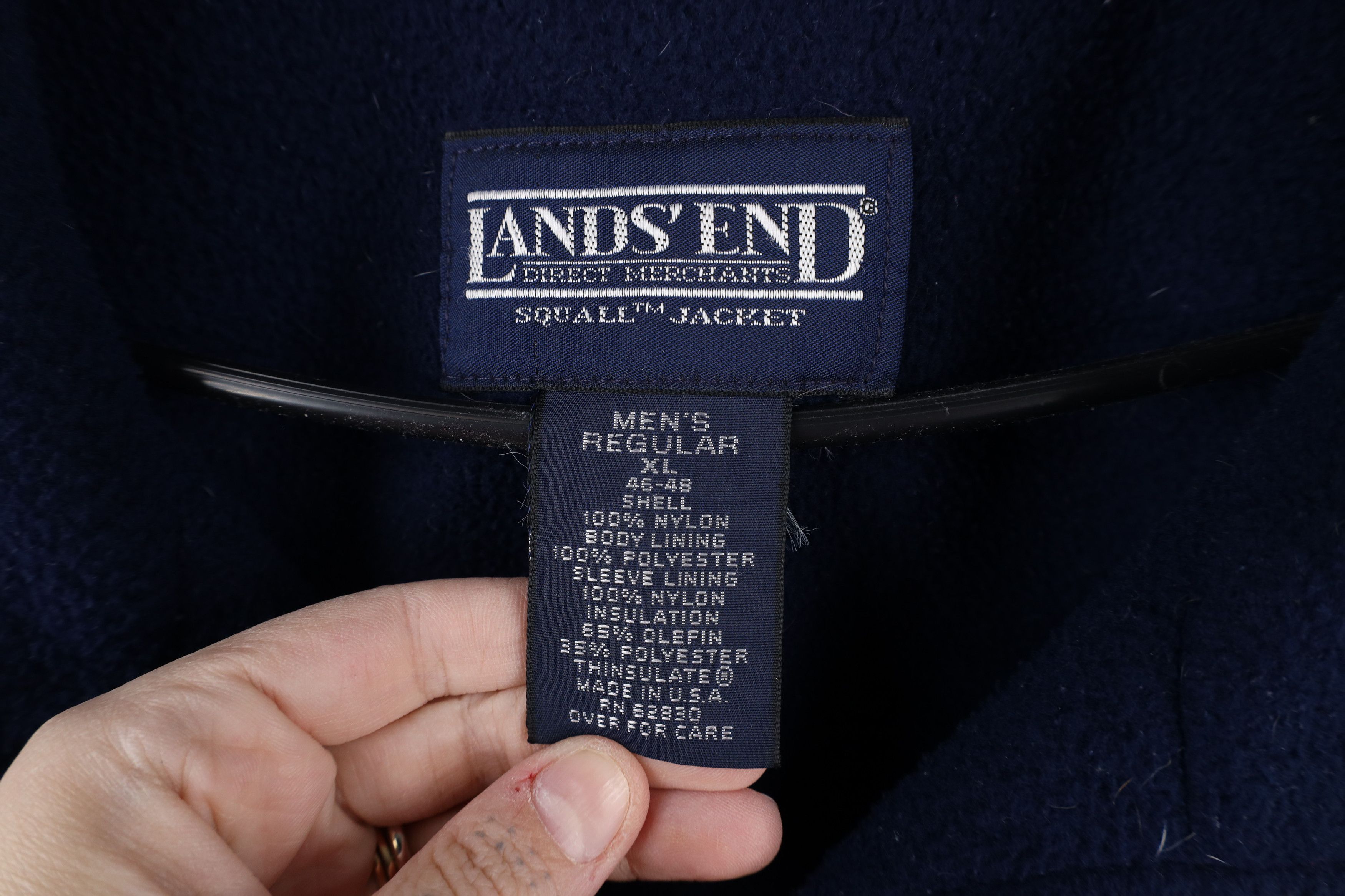 Lands' End × Vintage Vintage 90s Lands End Lined Squall Bomber Jacket Red USA Size US XL / EU 56 / 4 - 9 Thumbnail