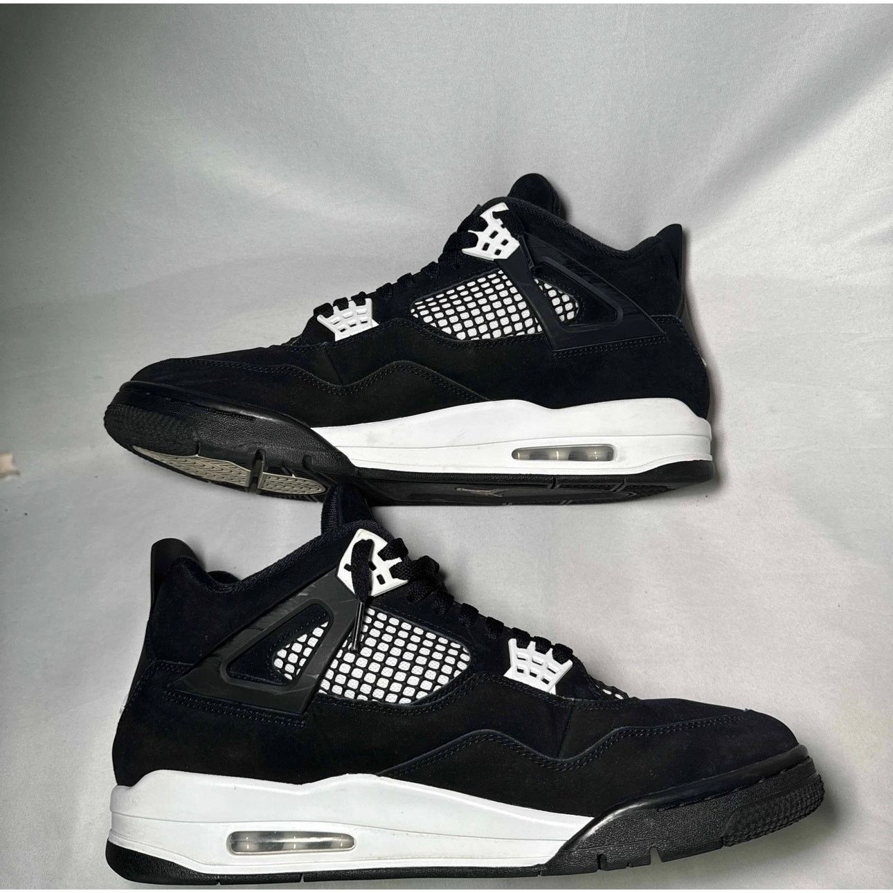 Jordan Brand × Nike Size 12 - Nike Air Jordan 4 Retro White Thunder Men's Shoes Size US 12 / EU 45 - 3 Thumbnail