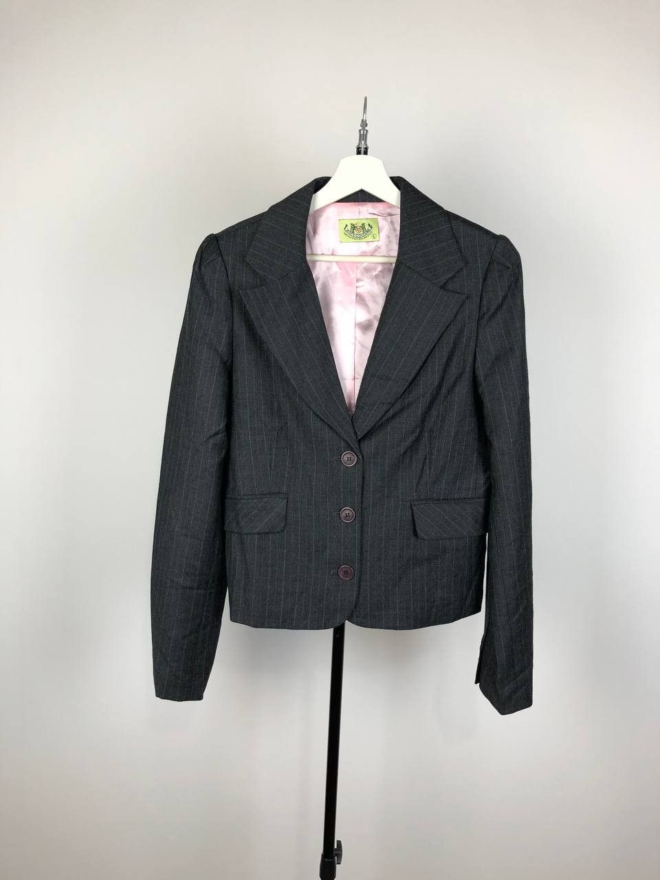 Juicy Couture Juicy Couture Wool Blazer Gray size L Size L / US 10 / IT 46 - 1 Thumbnail