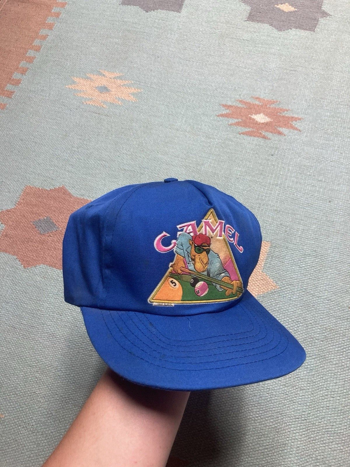 Vintage 90s SnapBack hat camel cigarettes billiards pool 1991 Joe Size ONE SIZE - 1 Thumbnail