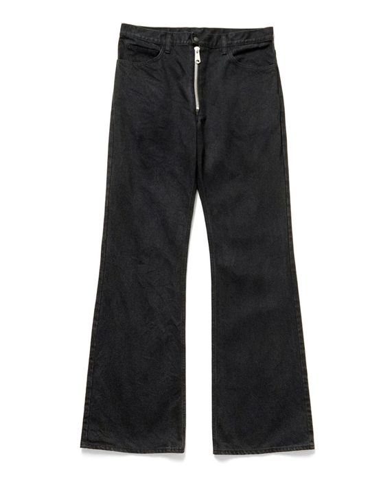 Black Flare Zipper Jean