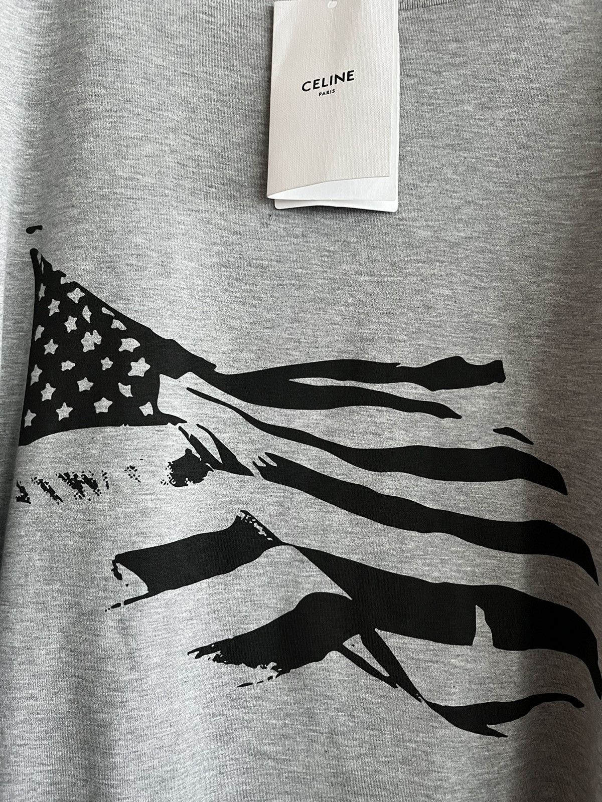 Celine × Hedi Slimane Super Runway Celine by Hedi Slimane American Flag Tee 🇺🇸 Size US XL / EU 56 / 4 - 5 Thumbnail