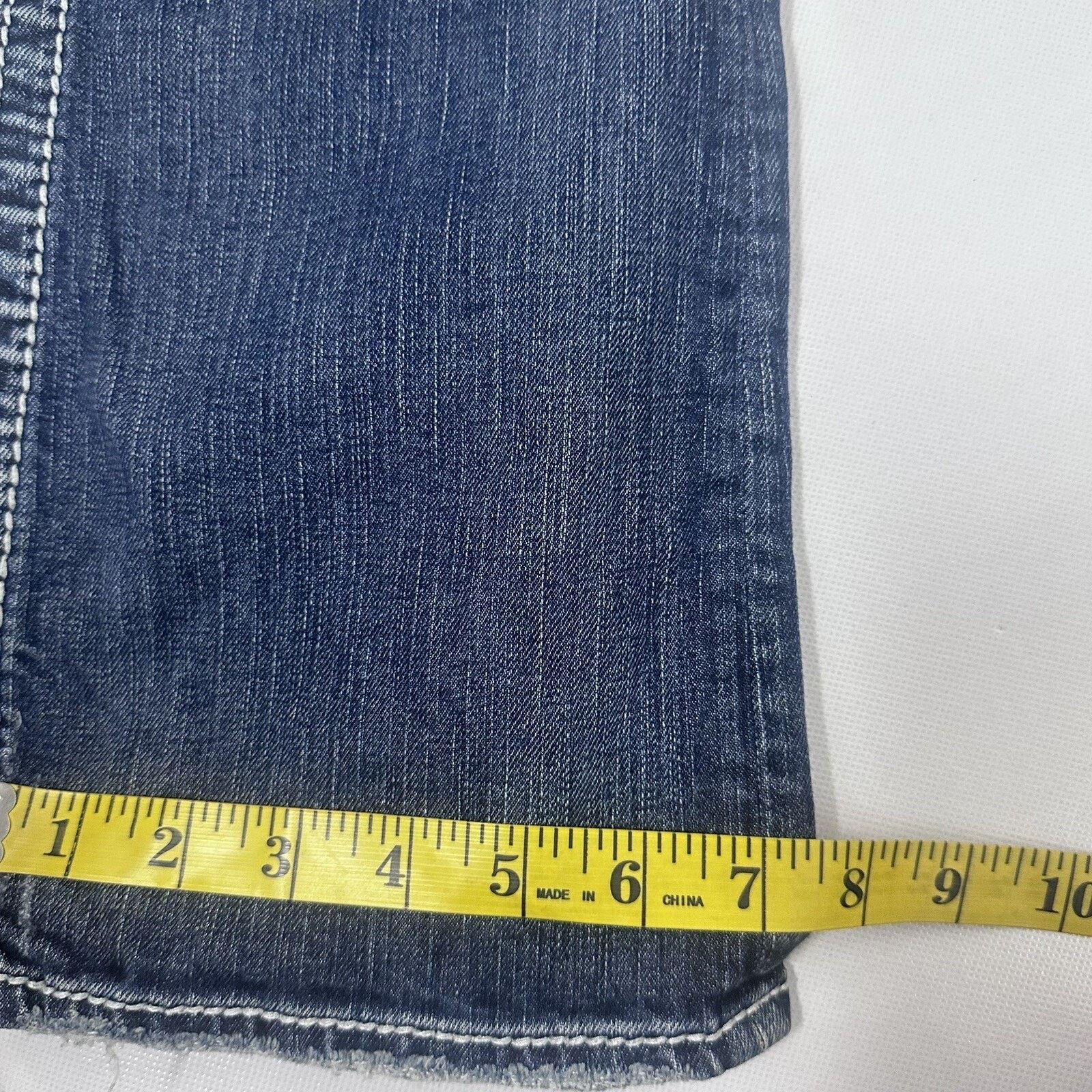 Silver Jeans Co. Silver Aiko Jeans Western Distressed Hip Hugger Bootcut Size 28" / US 6 / IT 42 - 12 Thumbnail