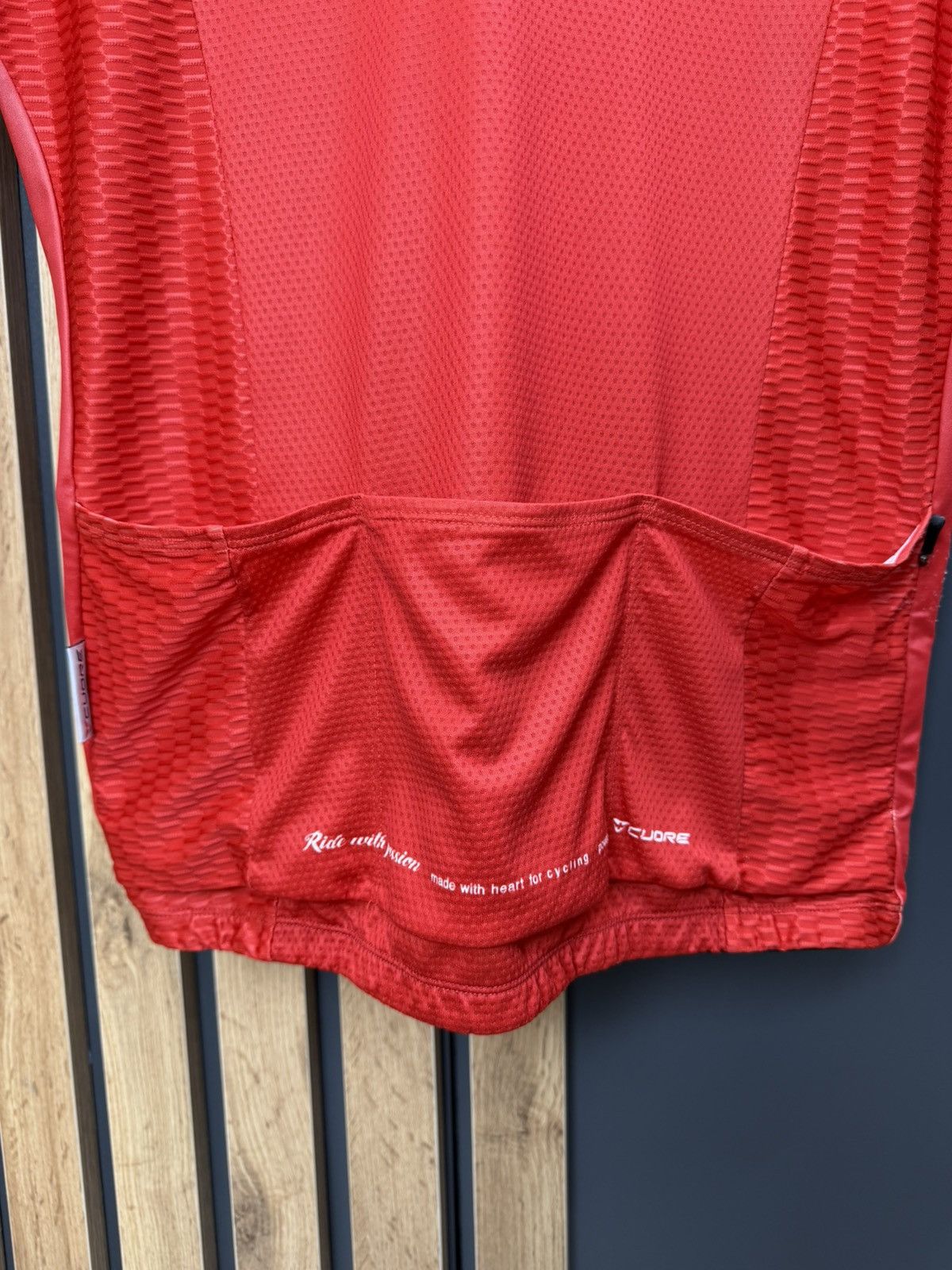 Other Cuore Cycling Jersey Ride With Passion Red White Full Zip M Size US M / EU 48-50 / 2 - 12 Thumbnail