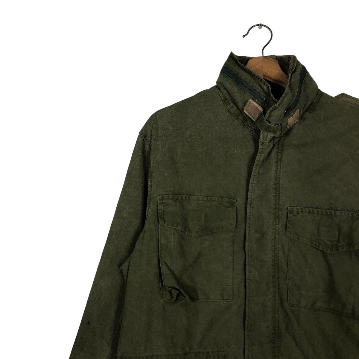 Japanese Brand 🔥Vintage Chore Biker Jacket Military Cargo Pockets Size US L / EU 52-54 / 3 - 7 Thumbnail