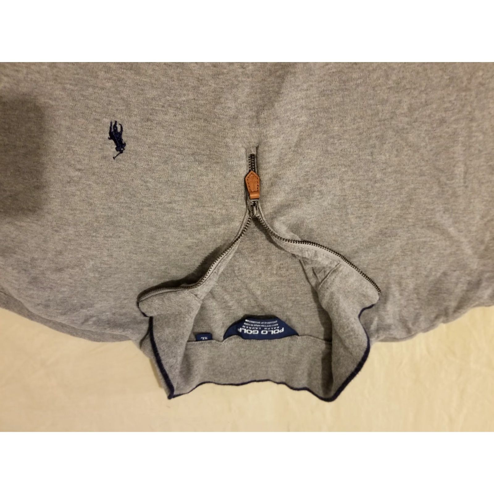 Polo Ralph Lauren Polo Ralph Lauren Mens Polo Half Zip Golf Sweatshirt XL Gray Cotton Athletic Sweater Size US XL / EU 56 / 4 - 2 Thumbnail