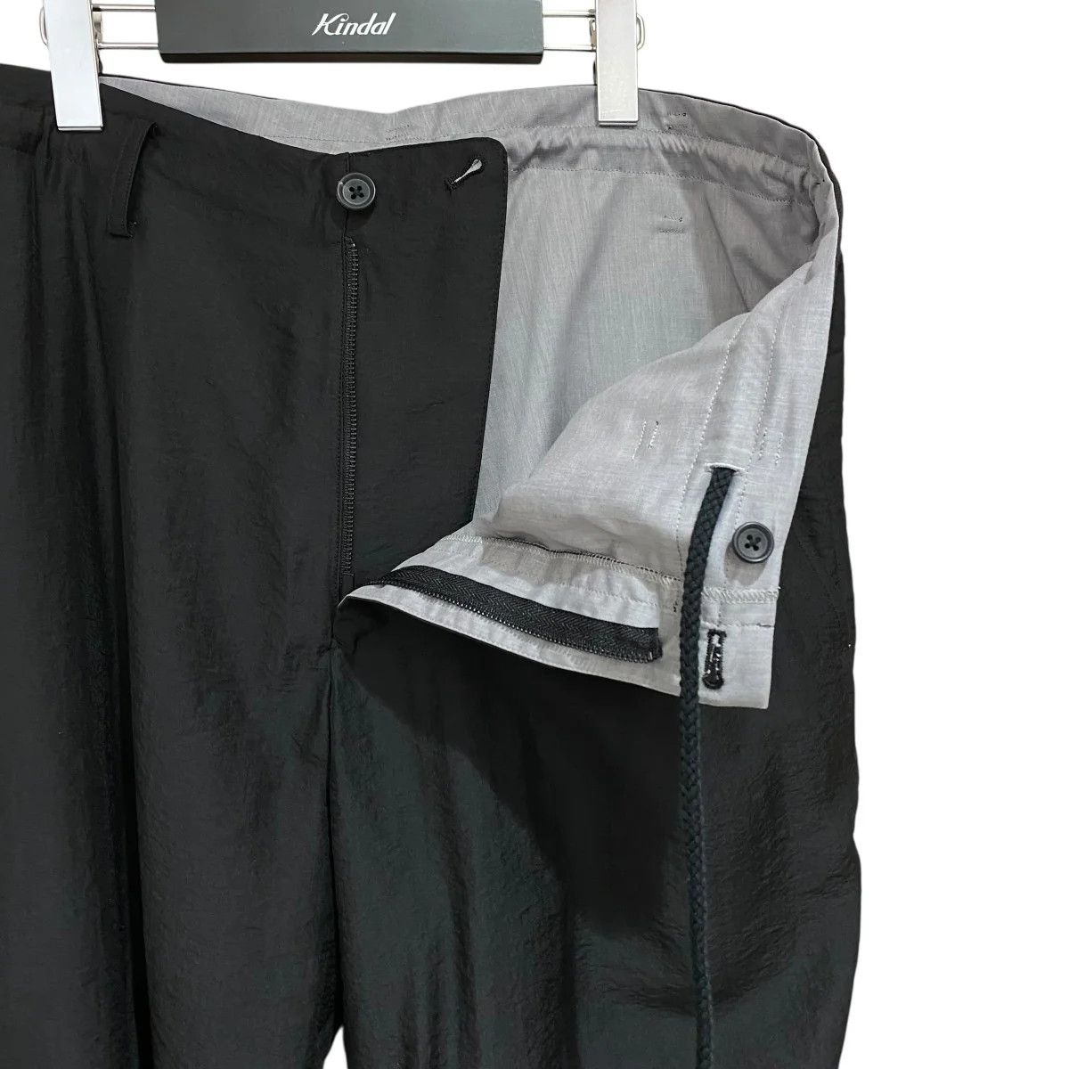 Yohji Yamamoto Yohji Yamamoto pour homme/ 25SSRy／Ny／Cu LAWN BELT HEM PANTS Size US 37 - 3 Thumbnail